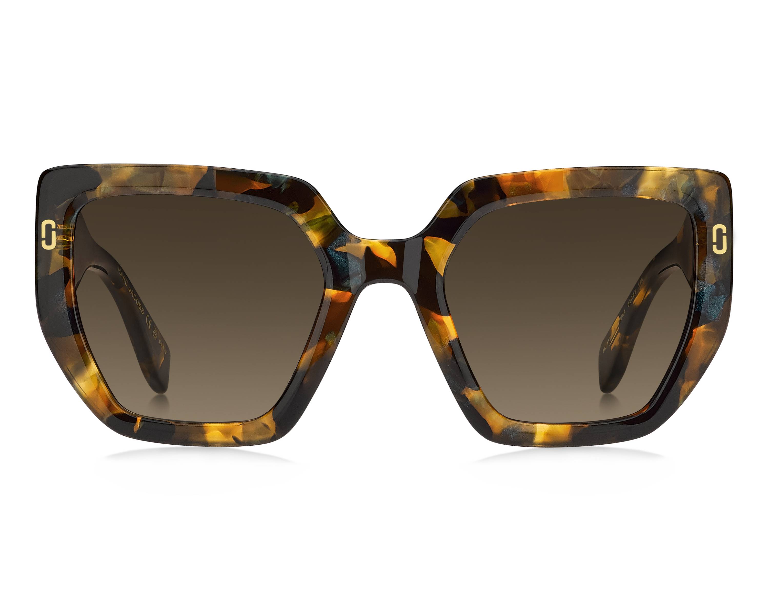 Marc Jacobs square Black and Yellow Sunglasses 582/S Marc Jacobs MARC 672/CS 71C HO Sunglasses Black Yellow - eye  main image 2