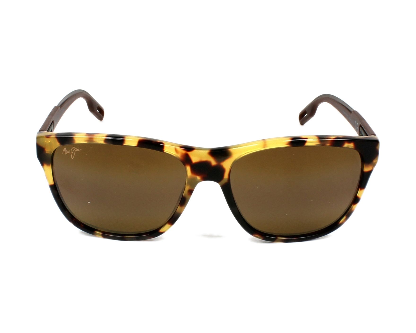 maui jim howzit tortoise with blue & white sunglasses