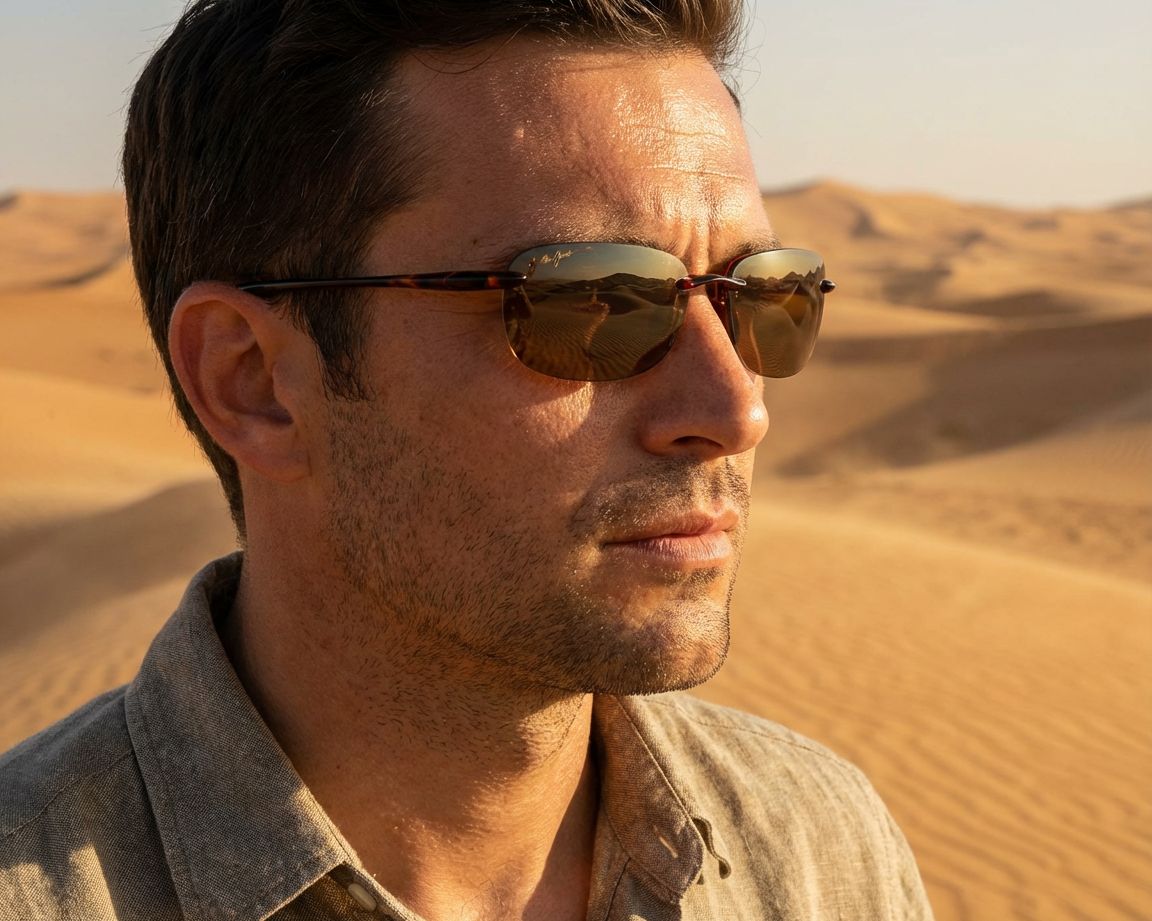 美品　マウイジン　Maui Jim　シュガービーチ　サングラス　ブラウン サングラス 「Maui Jim/マウイジム」 アクティブ 偏光サングラス
