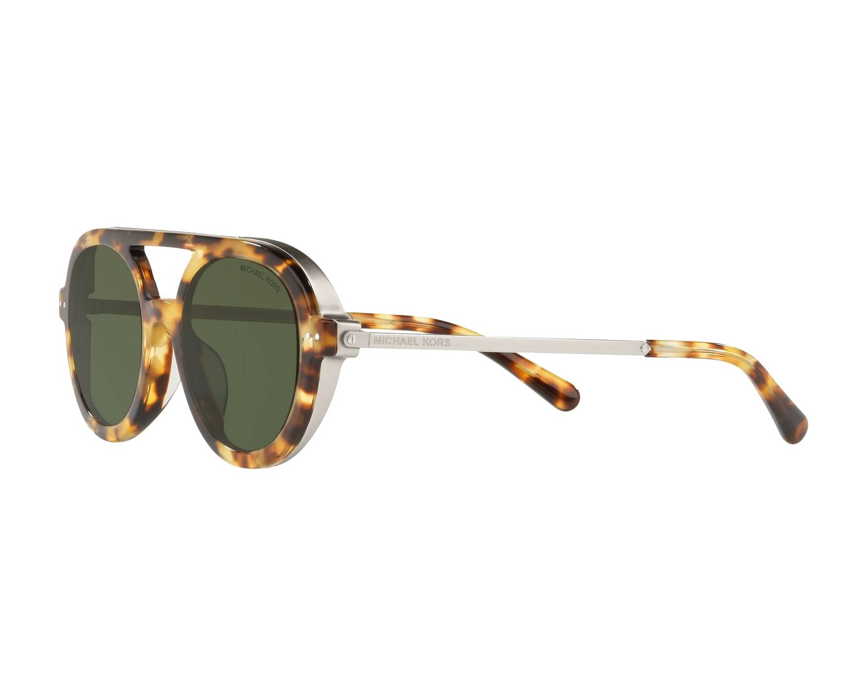 Michael Kors MK-1042-U 302871 49-20 Havana Silver 360 degree view 3