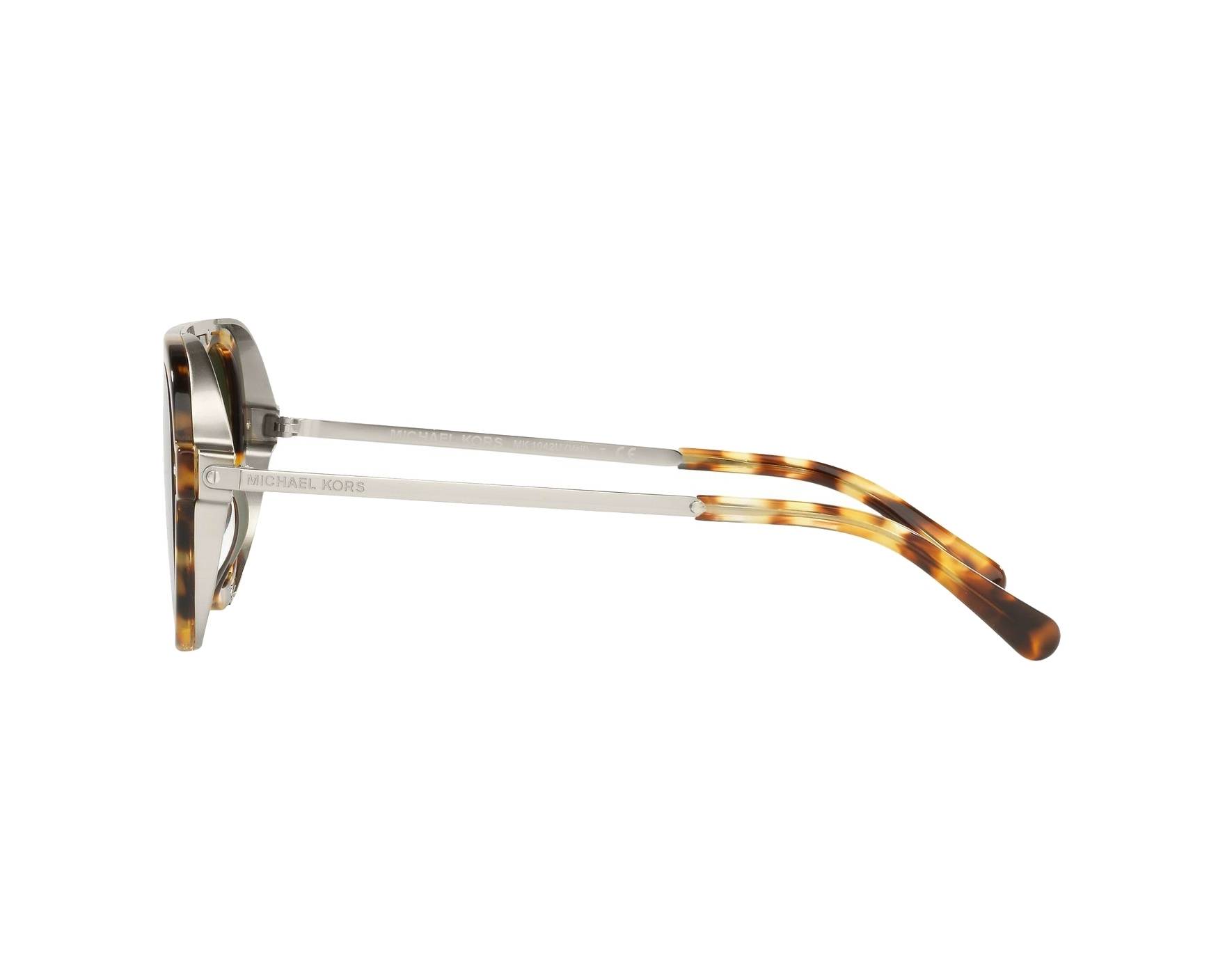 Michael Kors MK-1042-U 302871 49-20 Havana Silver 360 degree view 4