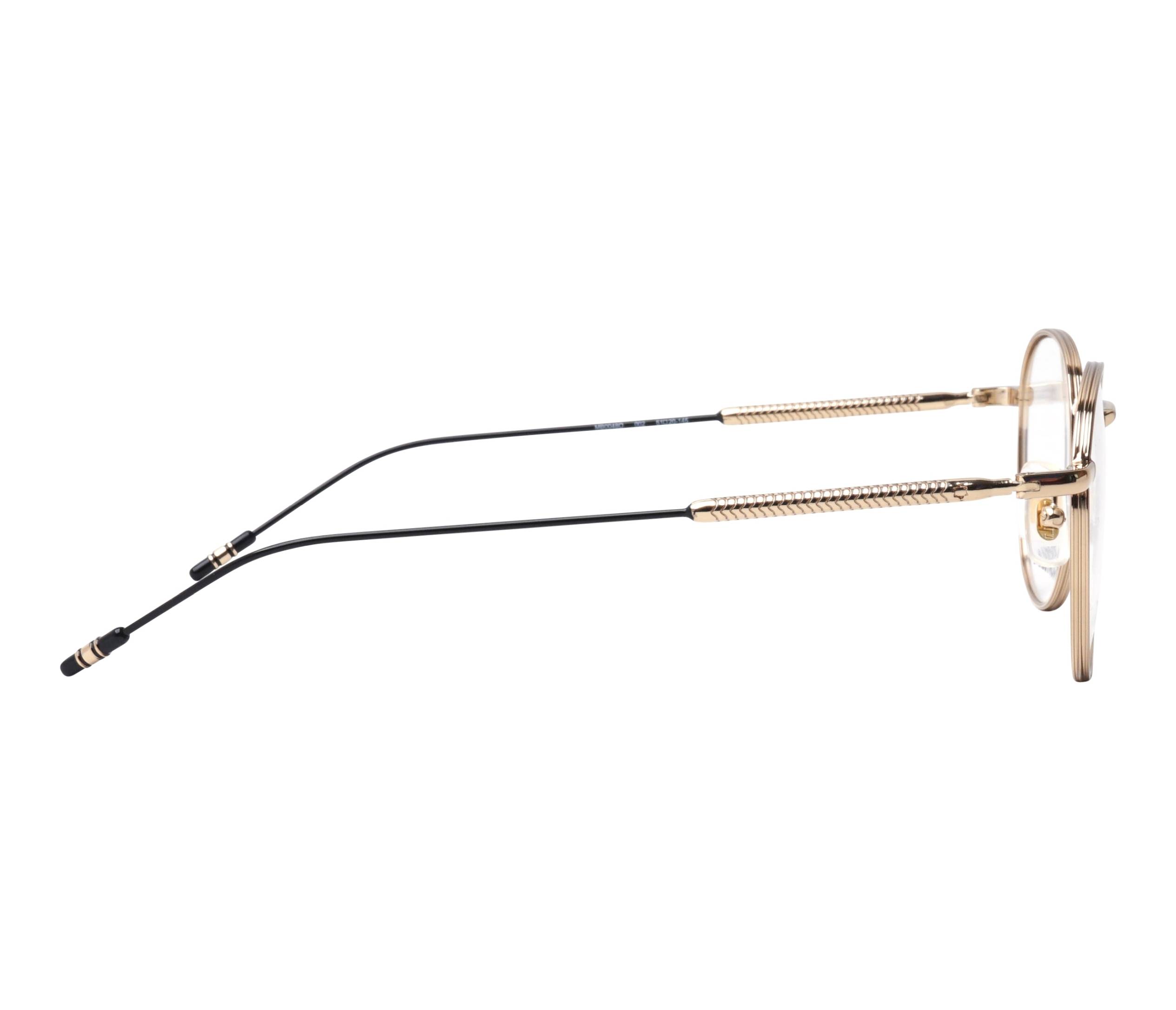 MB-0038-O 002 schwarz Mont Blanc Brille Metall gold