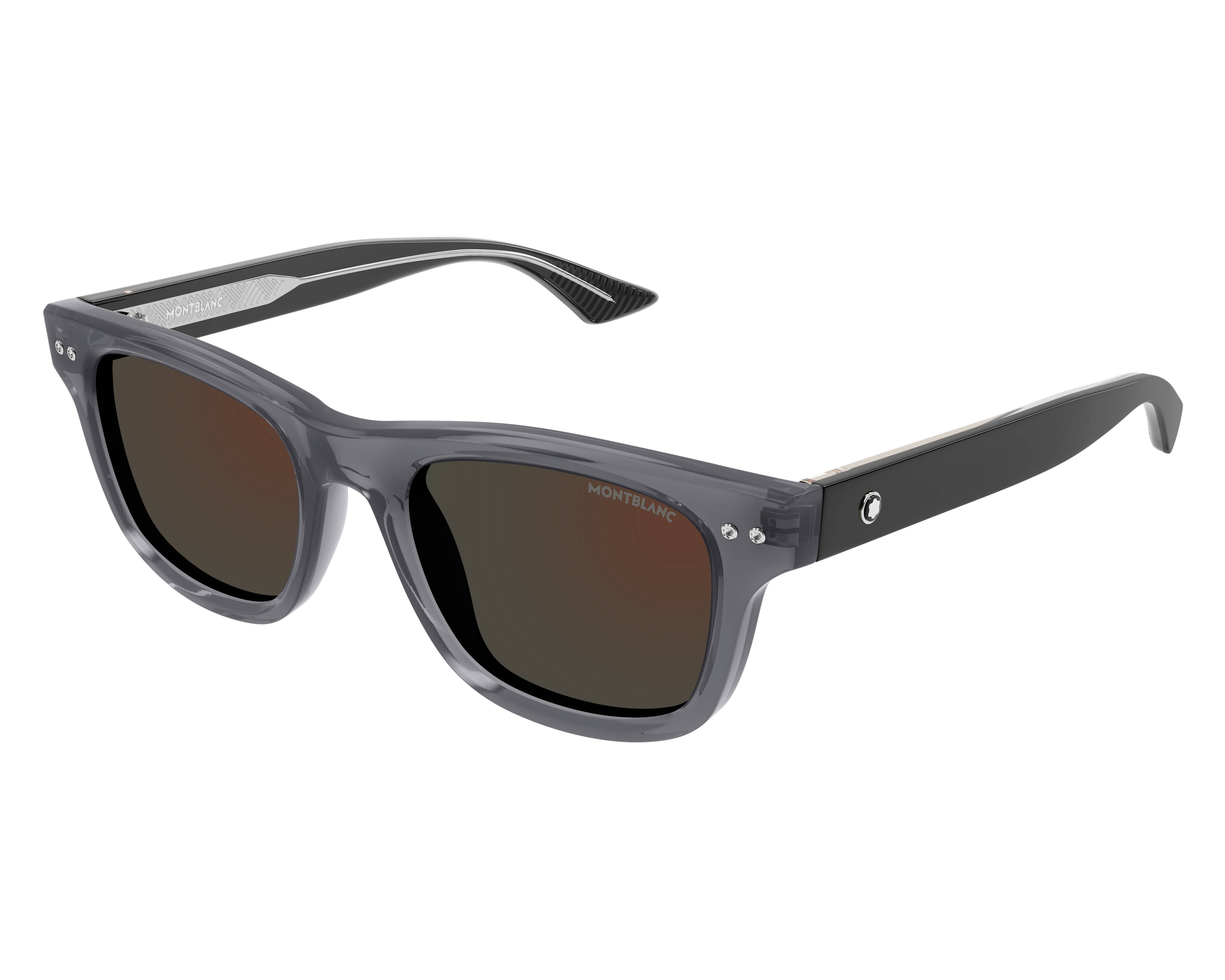 NWT Mont Blanc MB0472S-003 Sunglasses MB0270S 003 silver blue - eye-oo.com main image 2