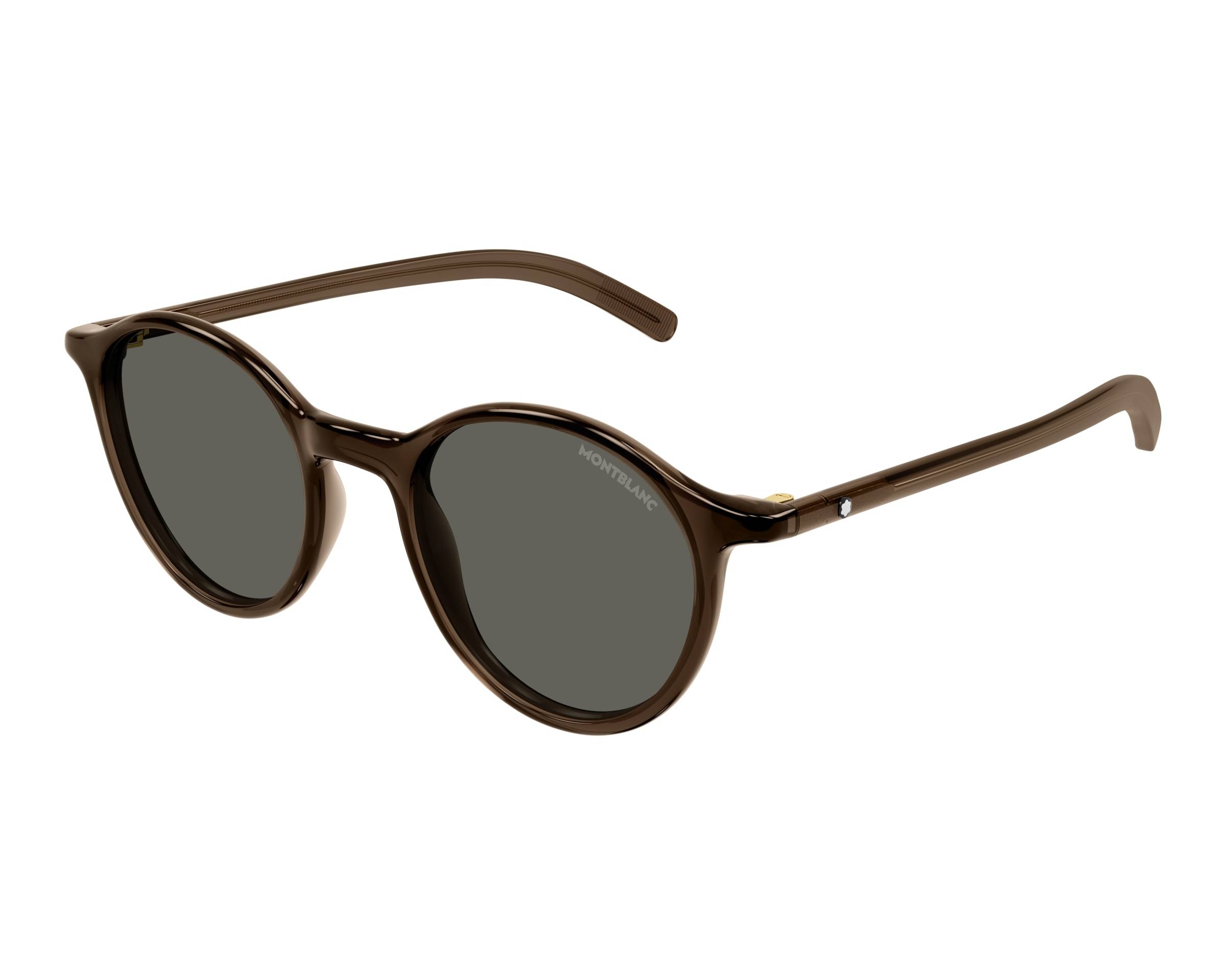 NWT Mont Blanc MB0324S Beige Round 50mm Sunglasses Montblanc Mb0324s Sunglasses Montblanc main image 3