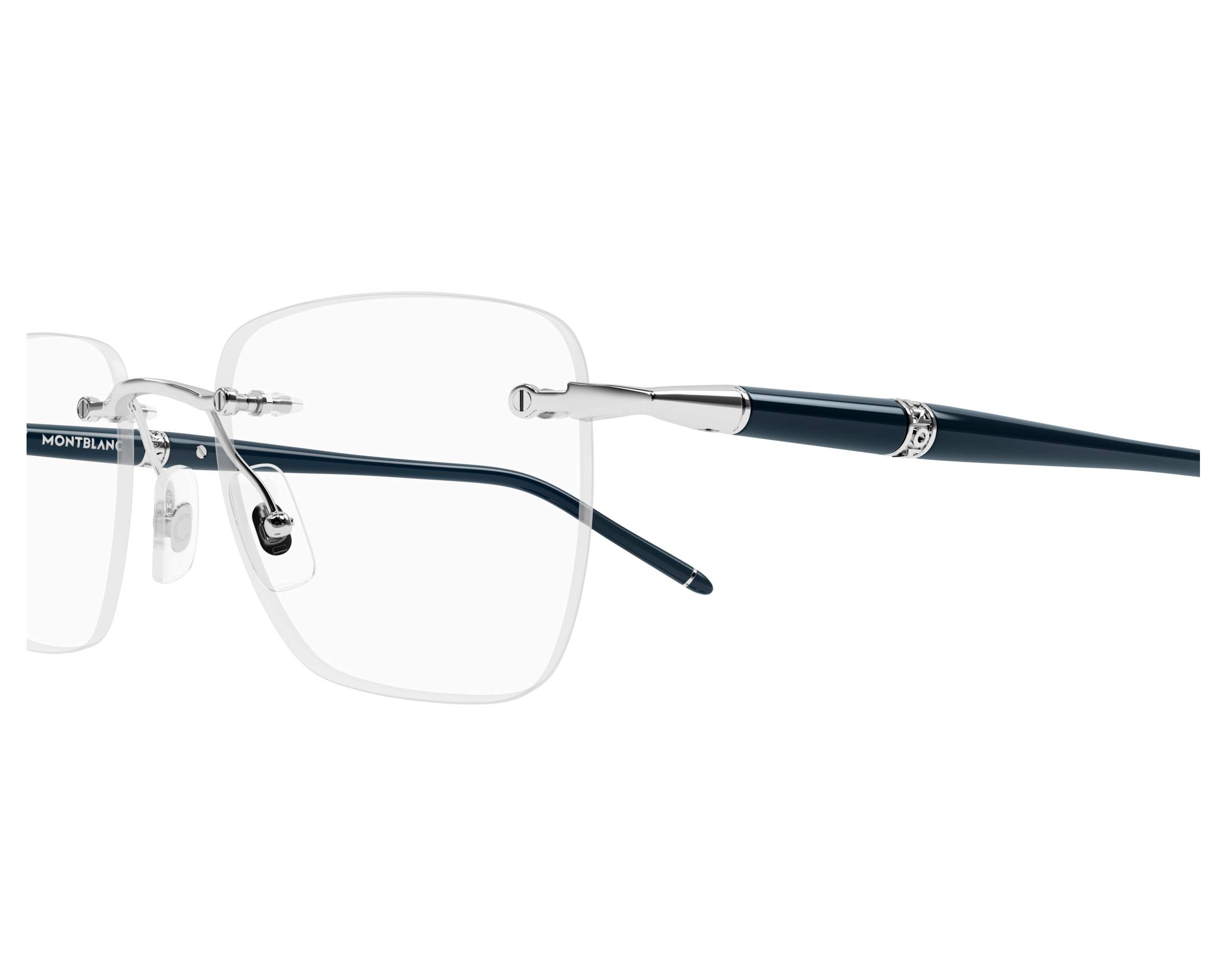 Mont Blanc MB0346O 002 53-20 Silver  360 degree view 4