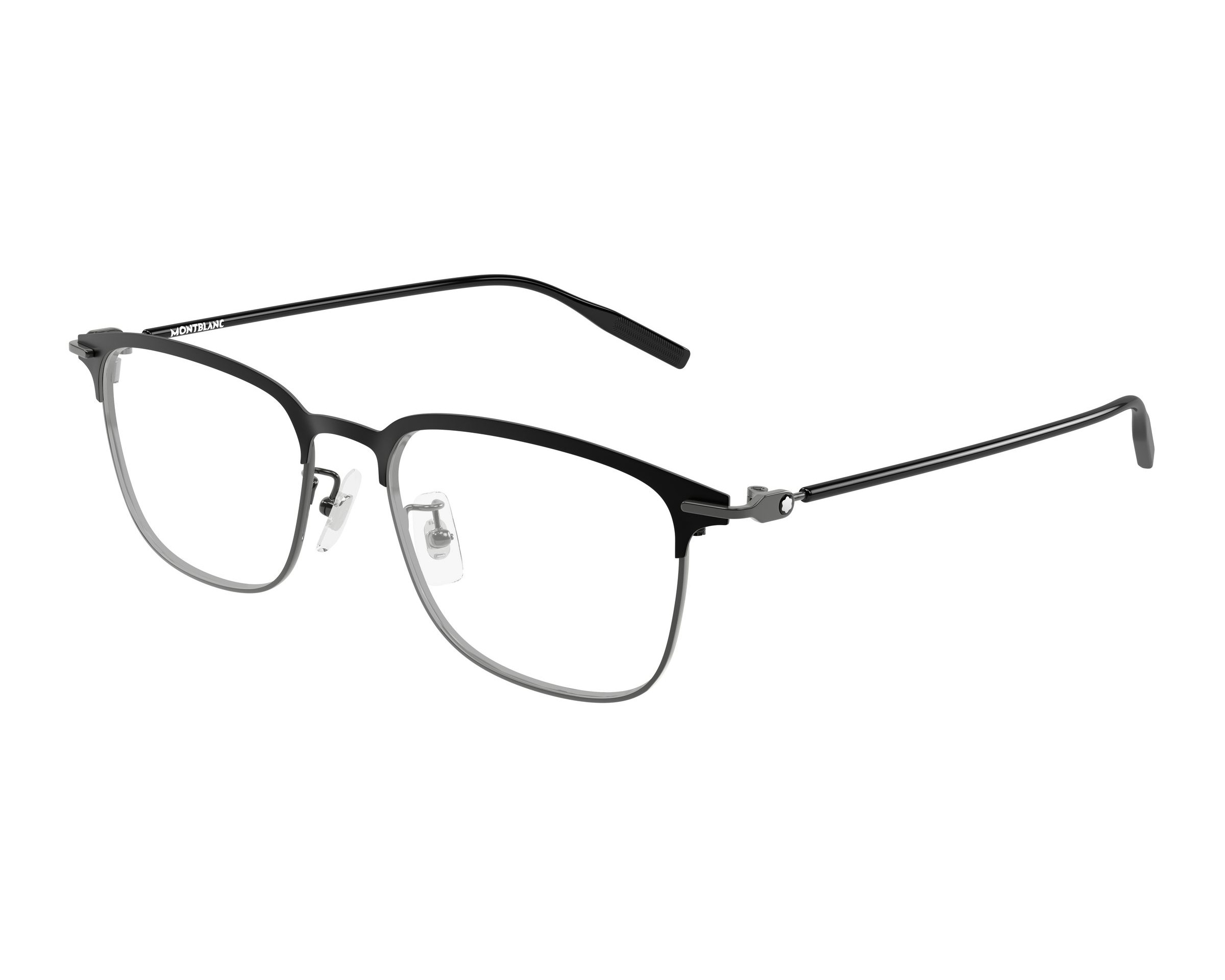 Mont Blanc MB0490OA 003 54-18 Ruthenium  profile view