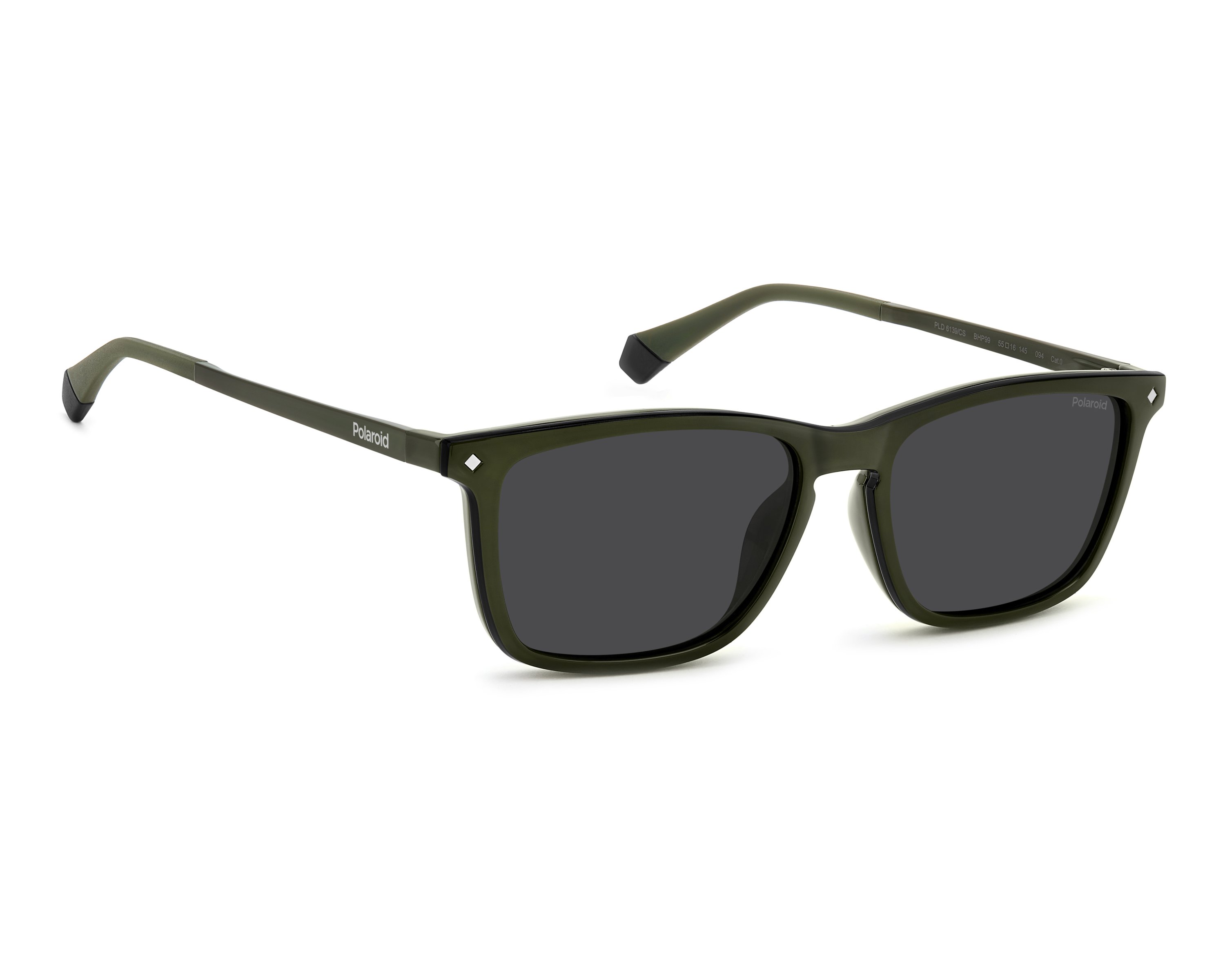 Polaroid PLD-6139-CS BHP/M9 55-16 Green Black 360 degree view 2