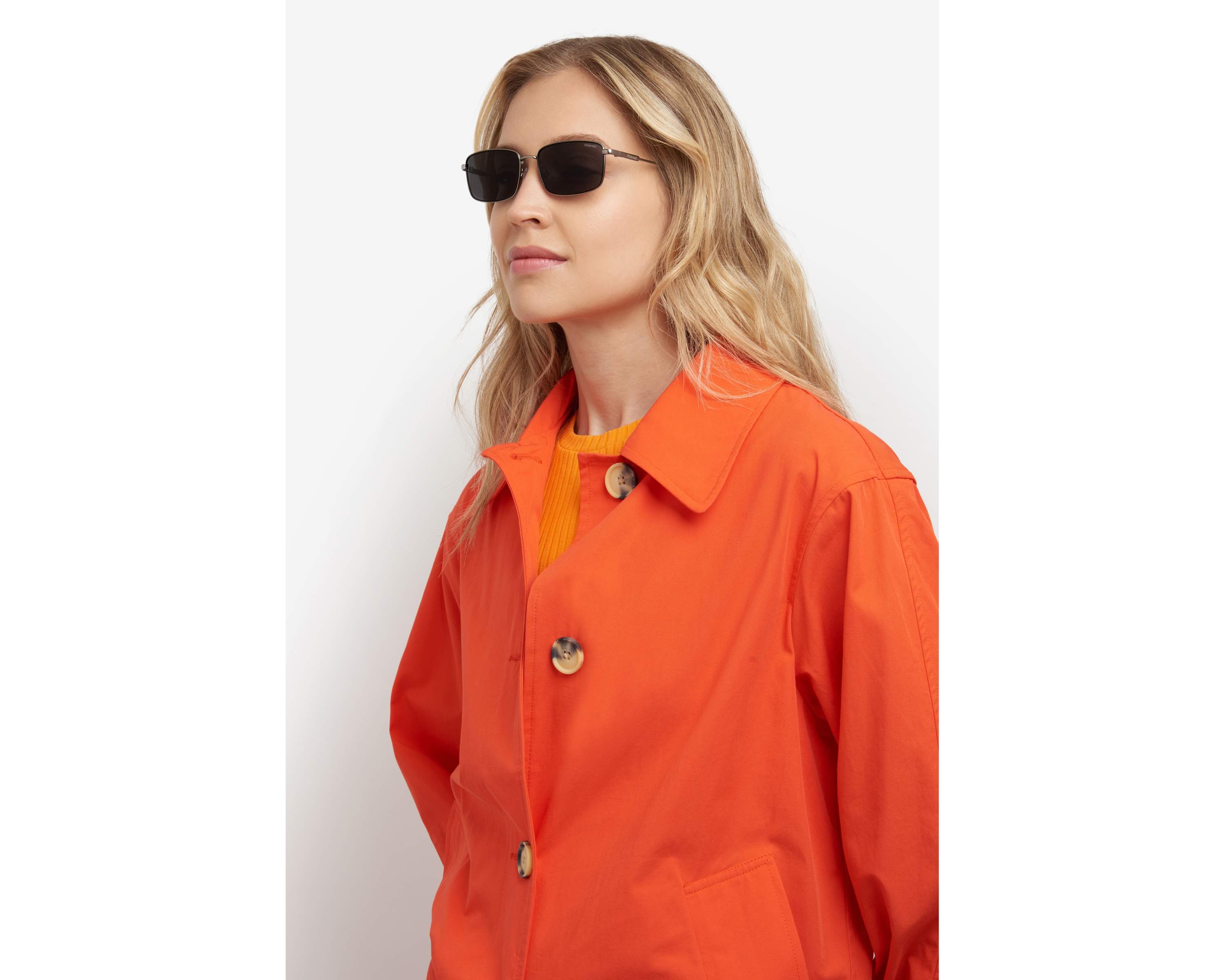 Lunettes De Soleil Polaroid PLD 6225/S - Monture Aviateur Noir Pour Hommes - Verres En Polycarbonate écologique