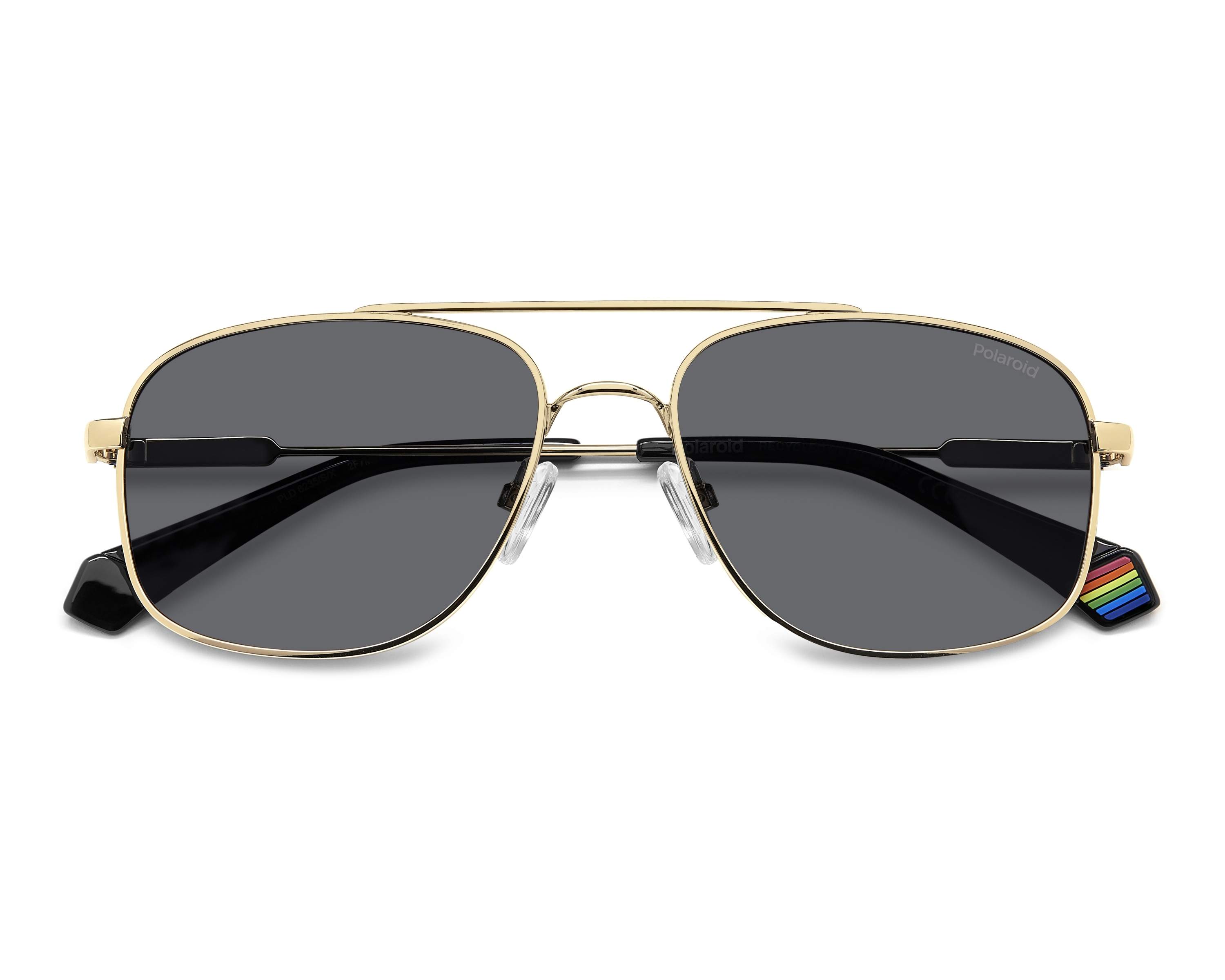 Polaroid Gold Stainless Steel Sunglasses main image 1