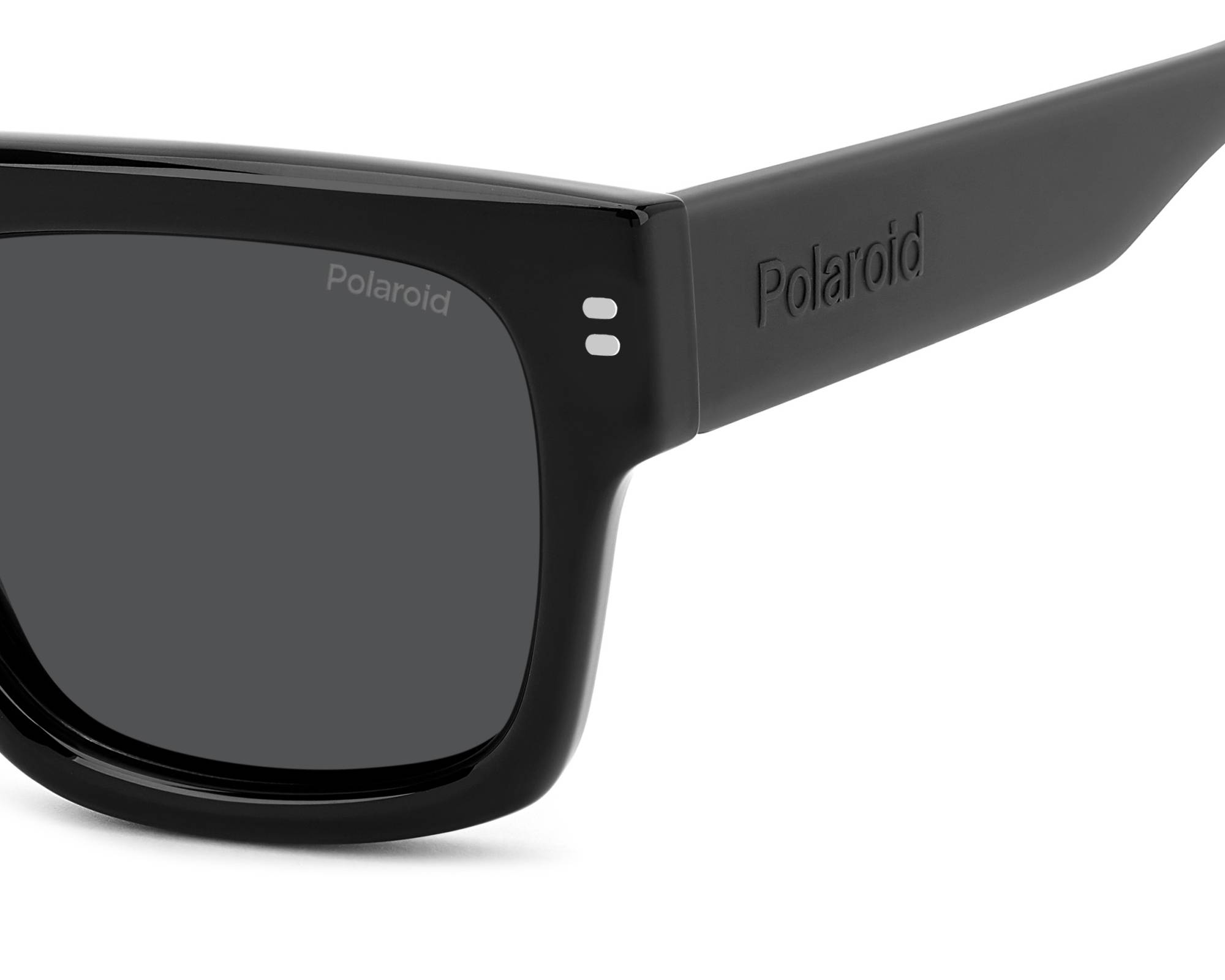 Polaroid PLD 7029/S 807/M9 Sunglasses - Black Frame Grey Polarized Lenses Unisex - View #3