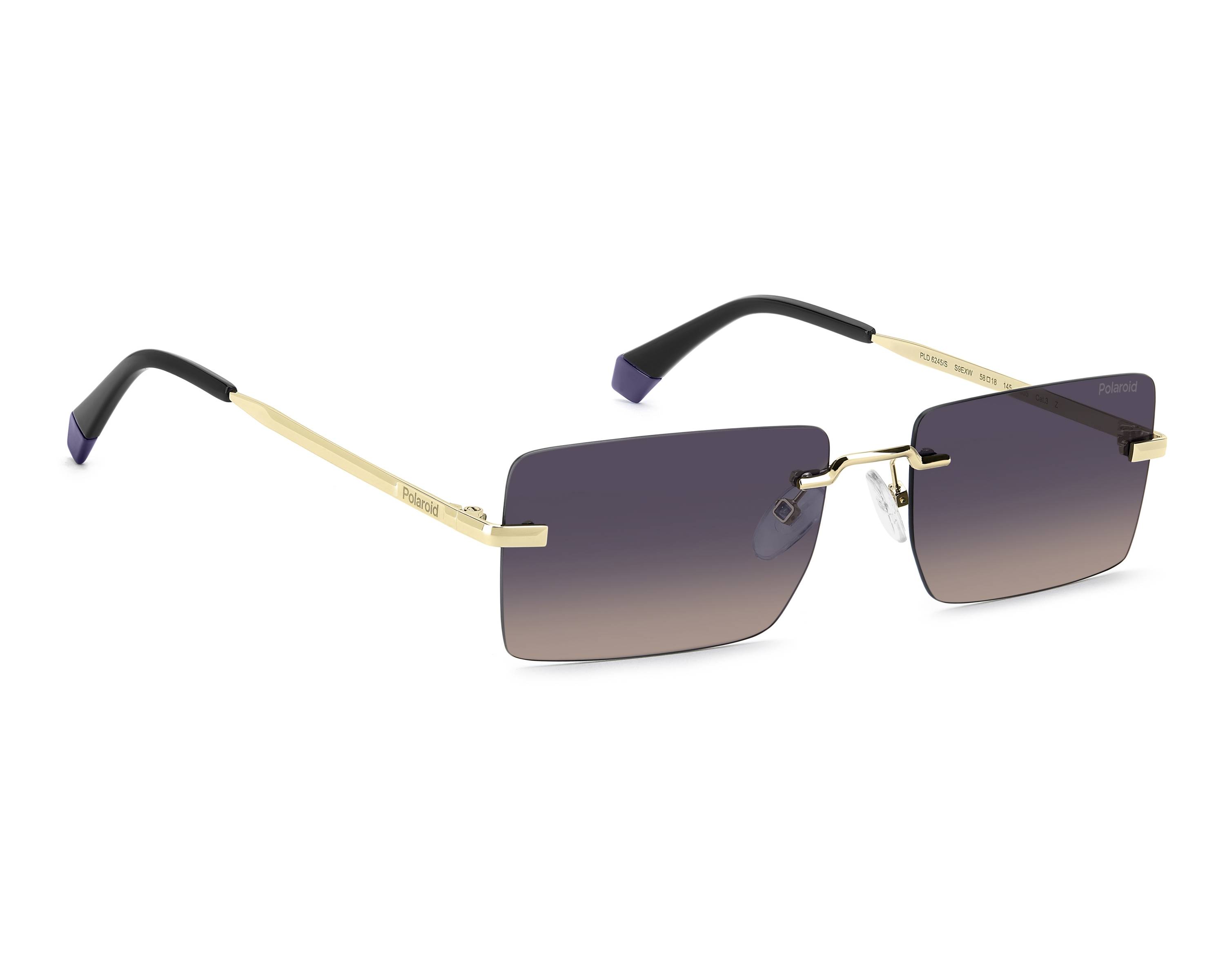 POLAROID Polarized Unisex 6214 S X Sunglasses S9E GOLD VIOL 56mm Polaroid PLD-6214-S-X 2F7/M9: Buy Online | Visionet main image 2