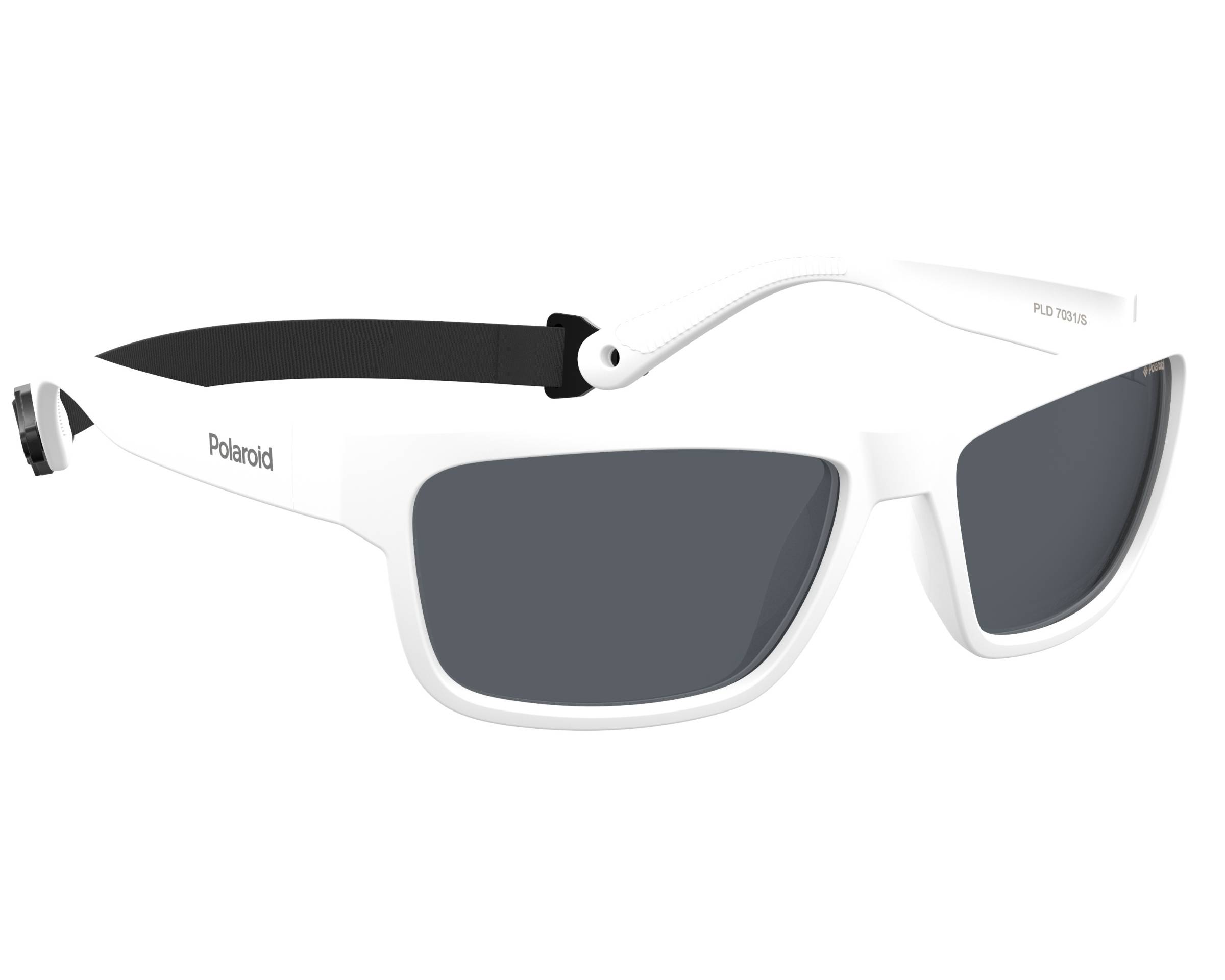 polaroid white sunglasses