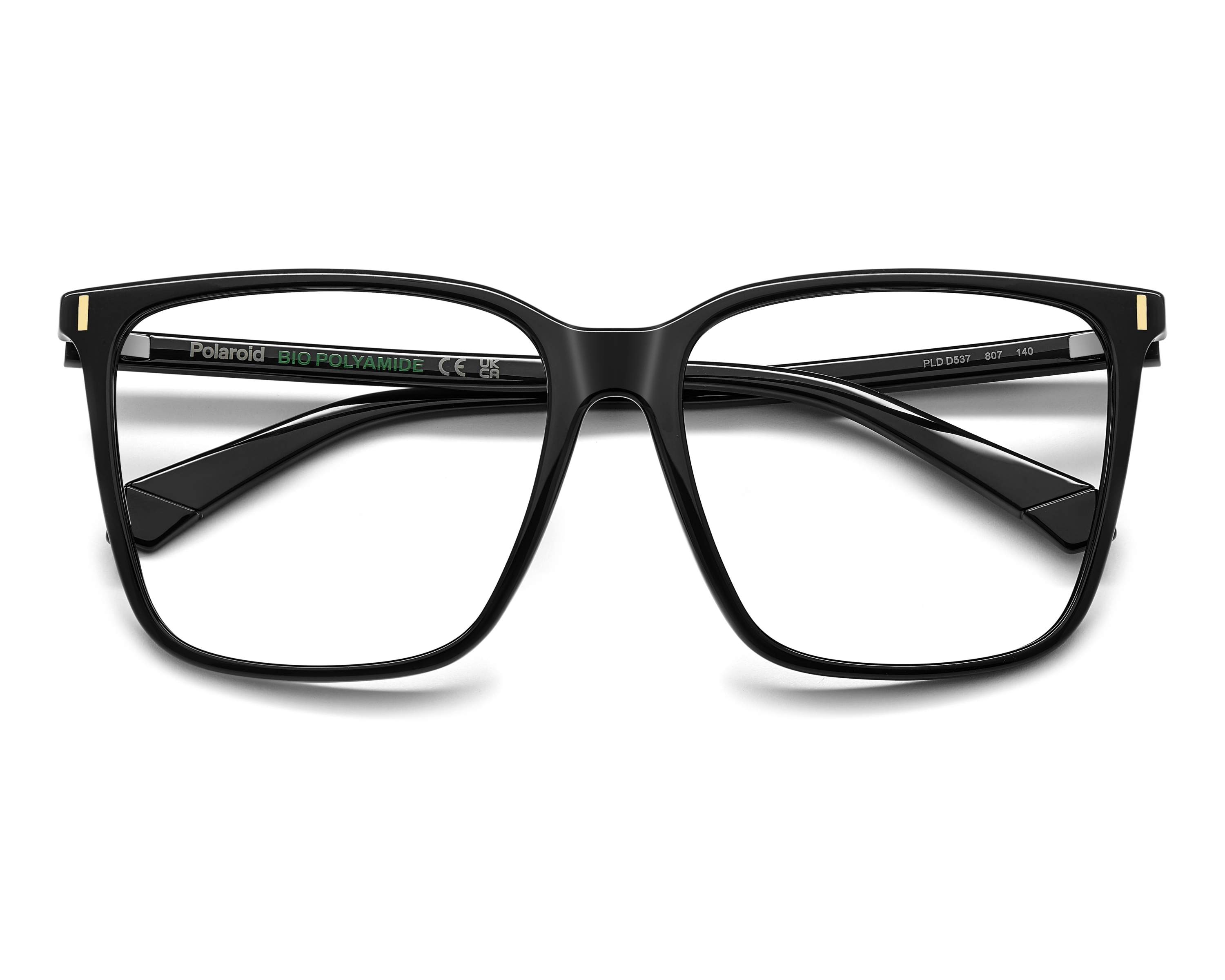 Polaroid PLD D512 807 Occhiali Da Sole Unisex Iniettati - Forma Rettangolare - Lenti 54mm - Colore Nero - 5