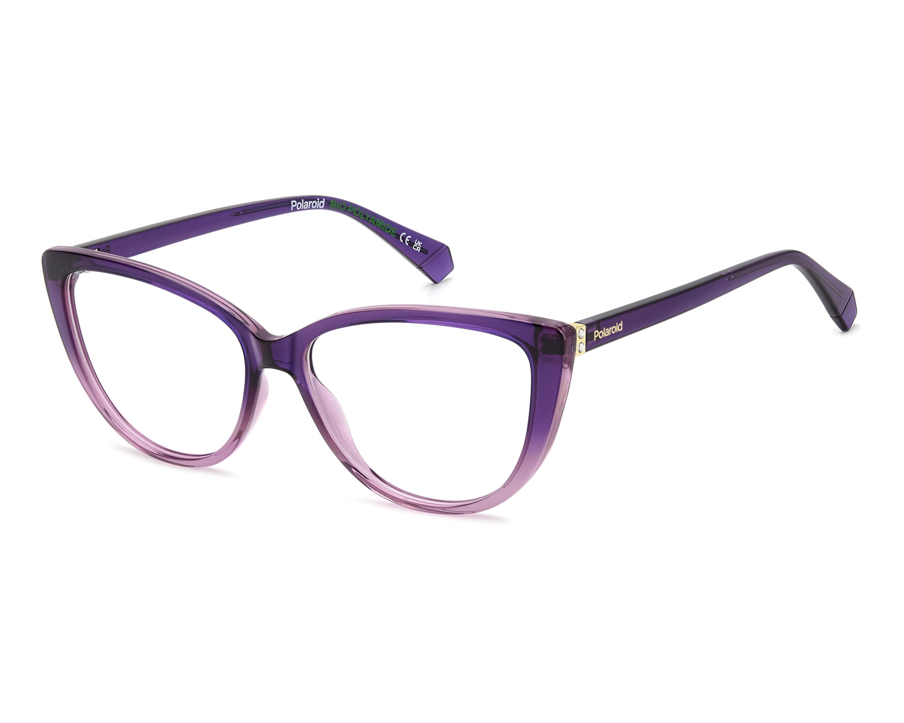 Polaroid Purple Polyamide Glasses Women\'s (Frames) PLD D848 main image 3