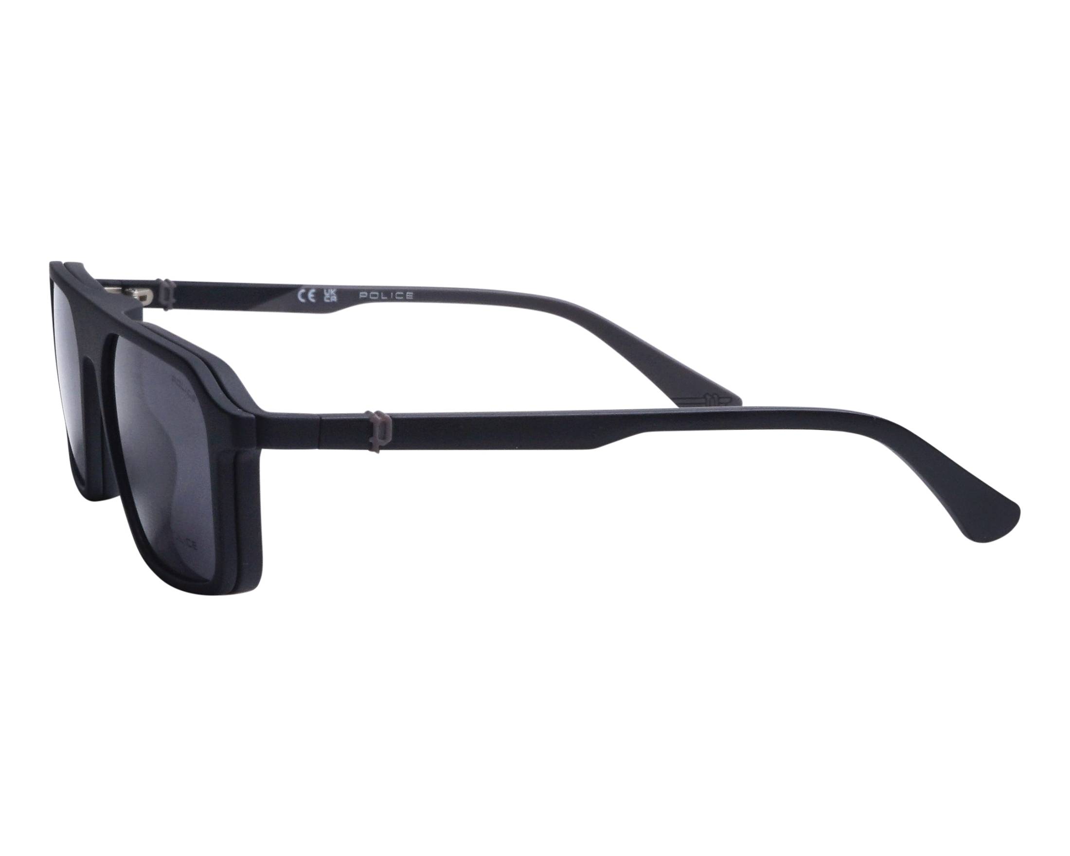 Police Eyeglasses mod. Crossover 3 Stainless Steel Half Rim Black Gray New Police Glasses ORIGINS LITE 38 UPLR61 579P main image 2
