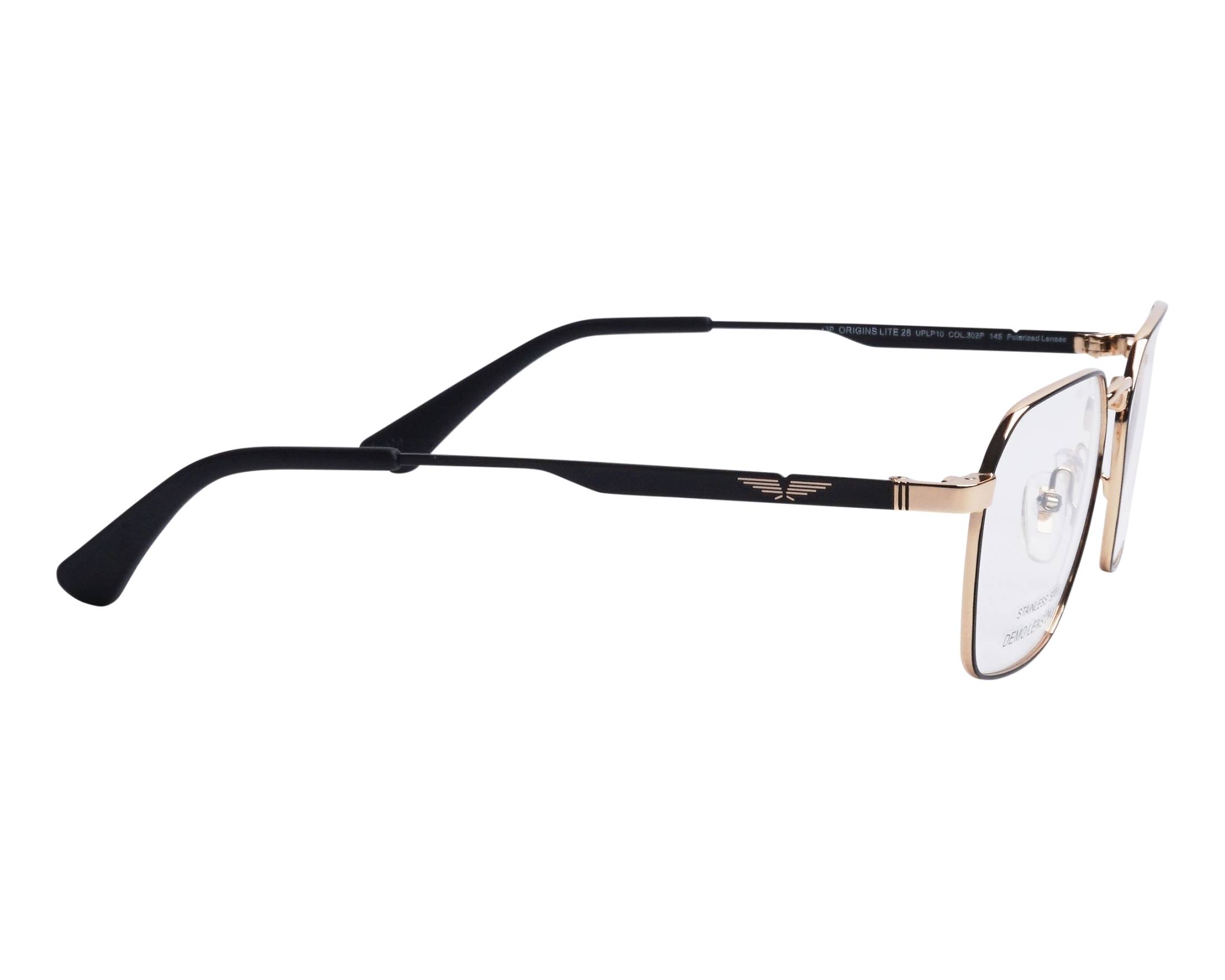Police UPLP10 302P 54-19 Black Gold 360 degree view 3