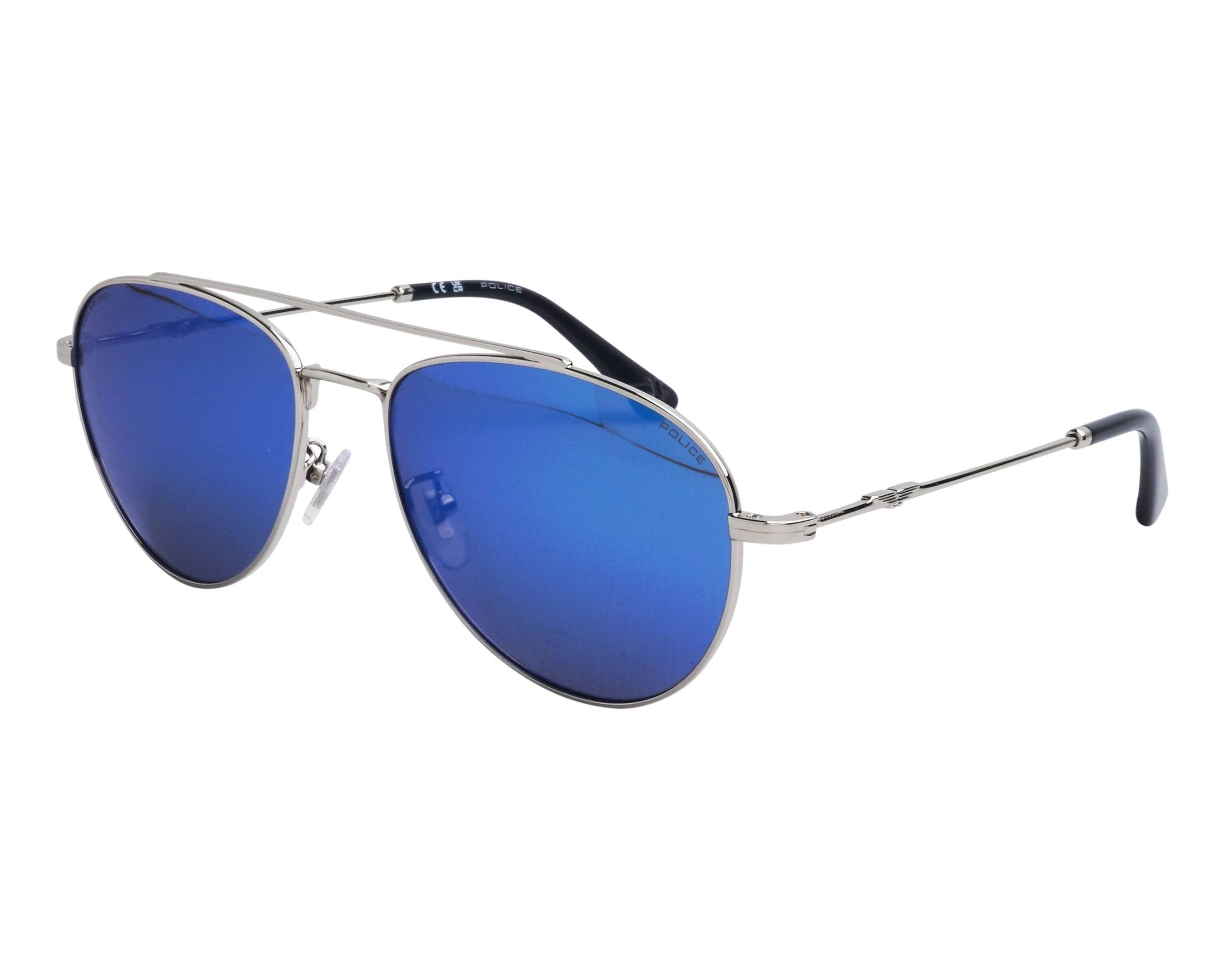 Blue Police Polarised Sunglasses Aluminium Polarized Sunglasses Blue Men  UV400 Pilot Police Aviators Glasses Box, image size:2200x1760