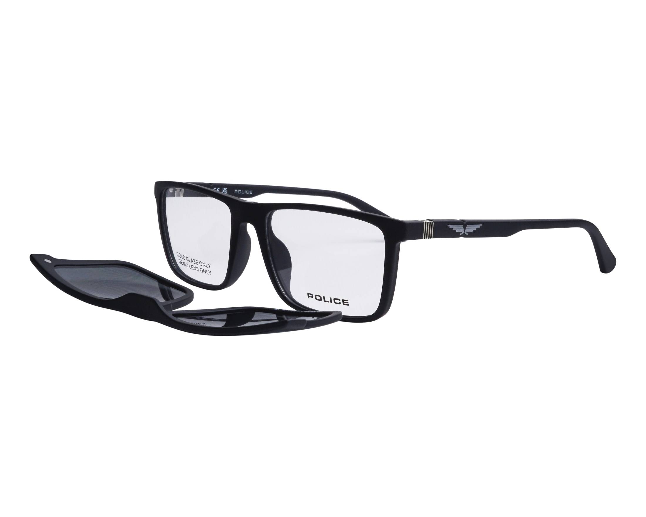 Police UPLQ66 U28P 54-17 Black  front view