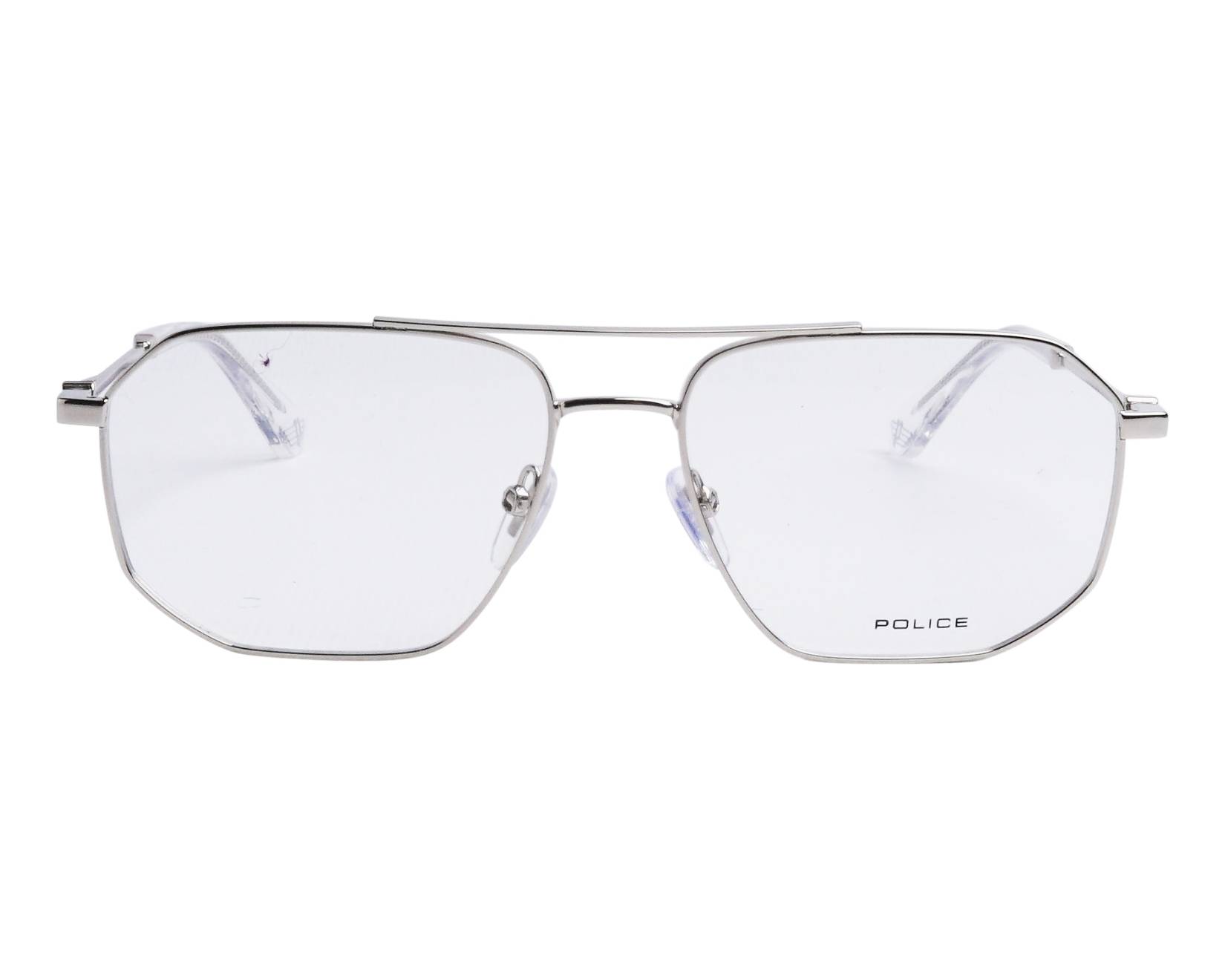 Montatura Occhiali Da Vista Police Uomo VPL879-530579 – Acciaio Inox Grigio, Modello Elegante E Sportivo - copertina