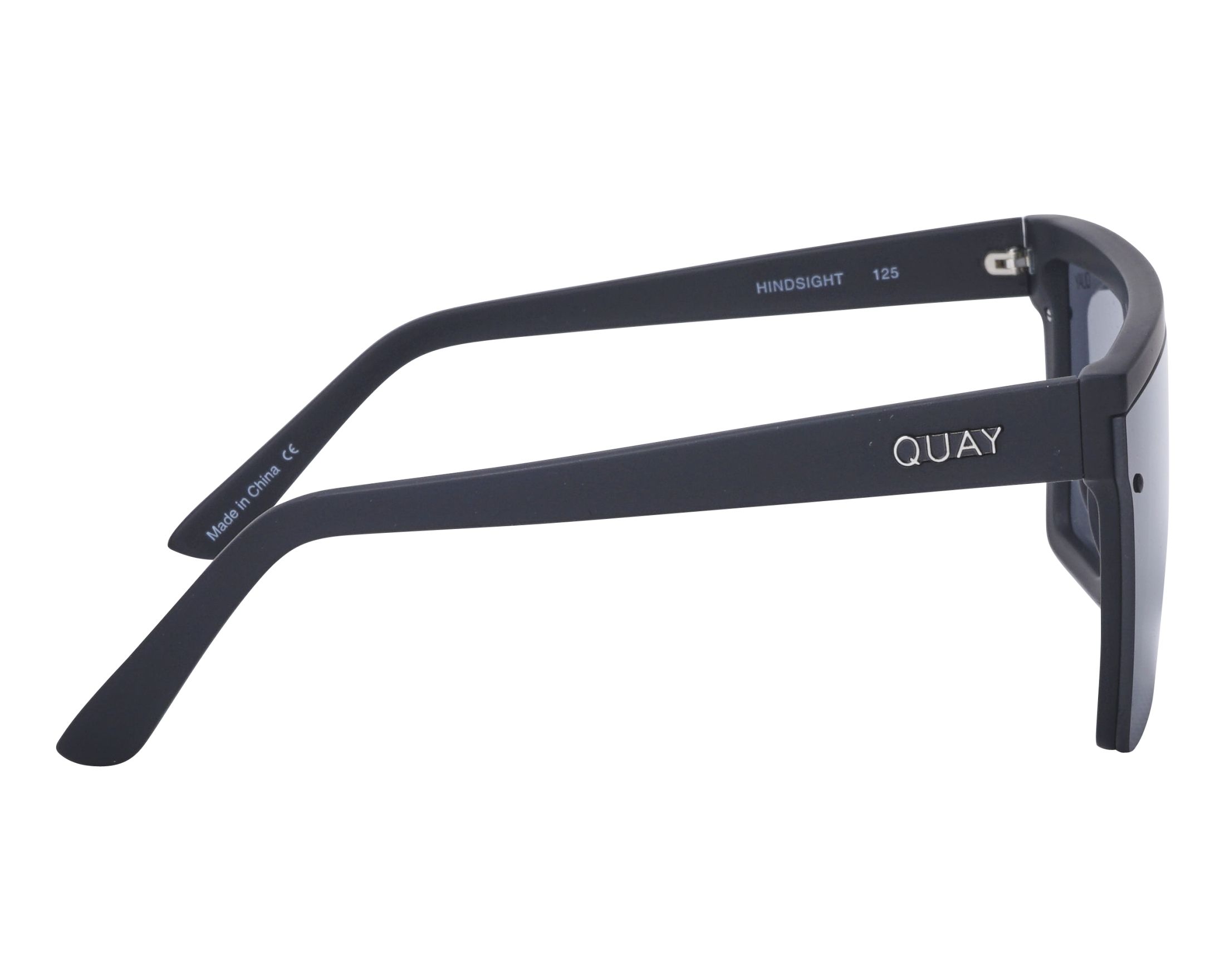 QUAY HINDSIGHT QW-000311-BLK-SMK Black Frame/Smoke Lenses Sunglasses- NEW! Quay Sunglasses Quay Black Hindsight Quay Hindsight Quay  main image 3