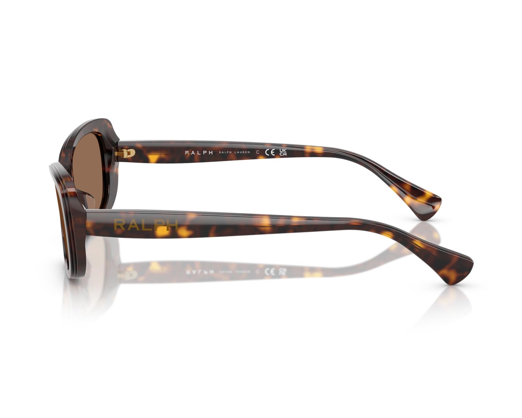 NWT Ralph by Ralph Lauren Women\'s Cat Eye Sunglasses, Dark Havana-Size 55 mm Ralph Lauren RL8224U THE ELLA XL (57 - 16) with Brown lenses  main image 3
