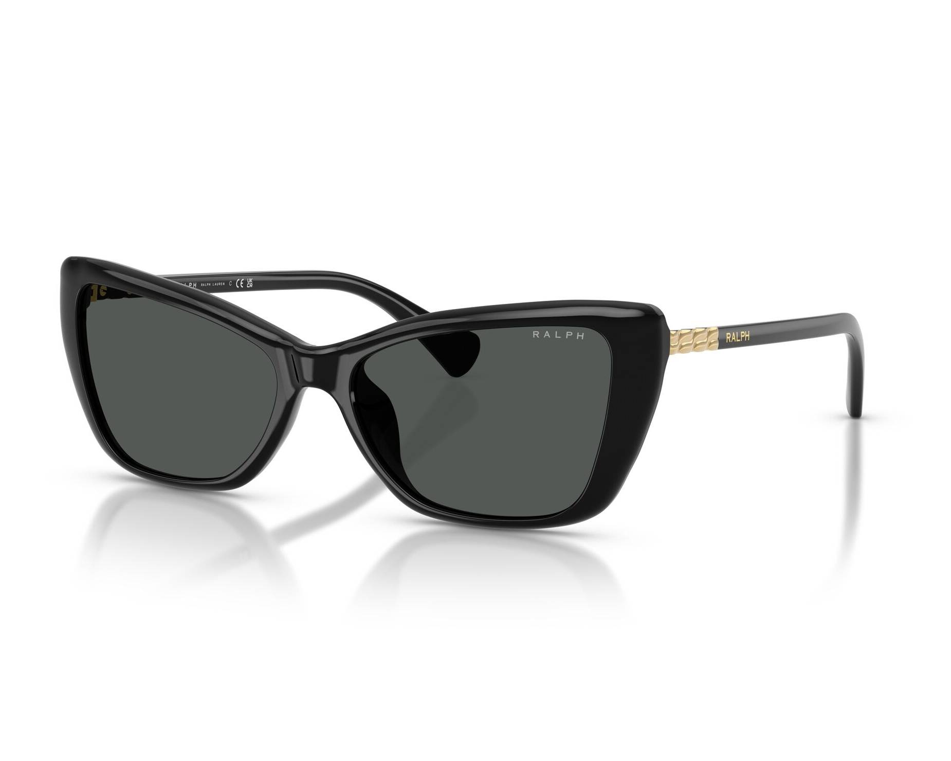 Ralph by Ralph Lauren Black & Gold Cat Eye Sunglasses Ralph by Ralph Lauren Glasses - RA 6059 | Vision Express main image 4
