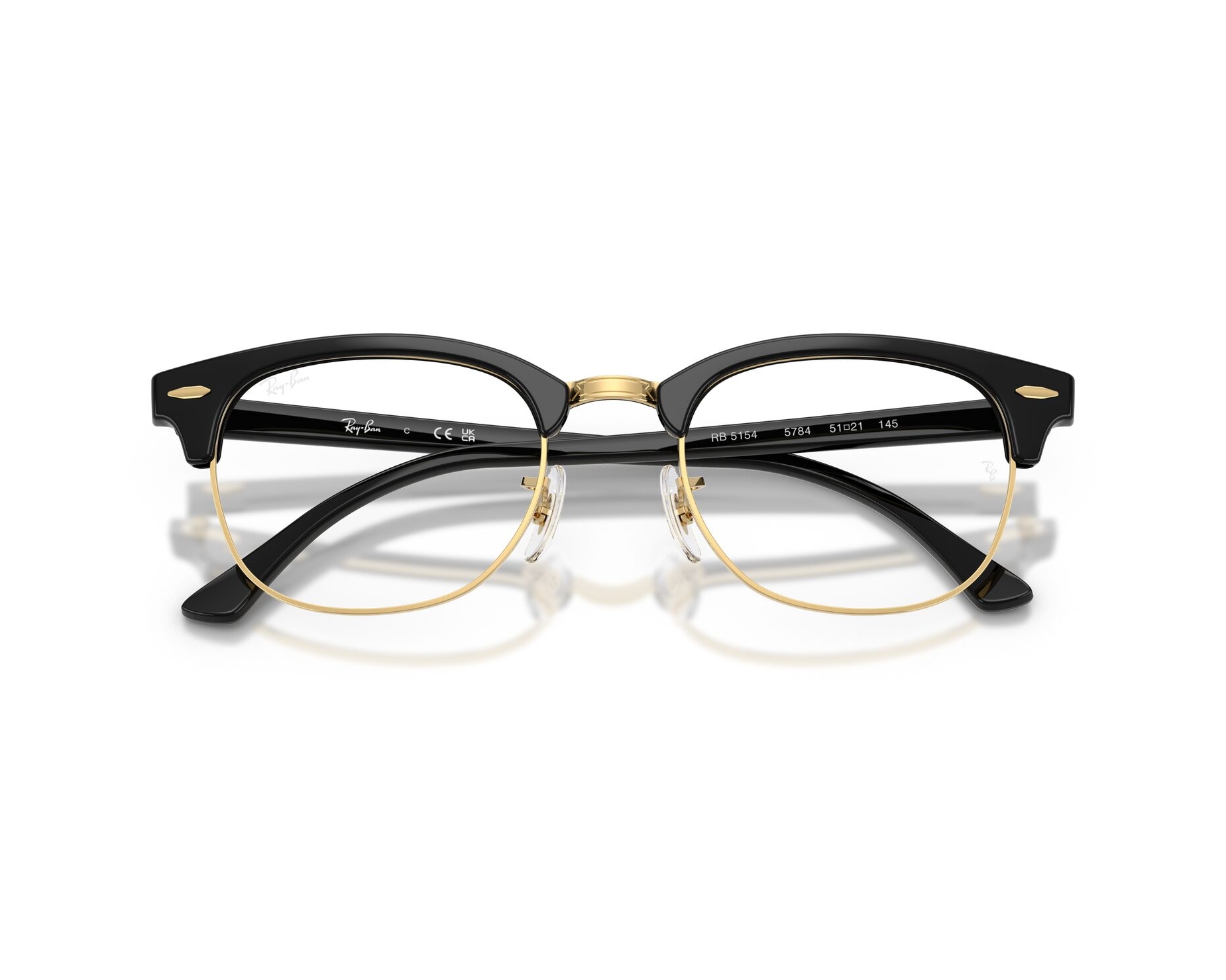 Ray-Ban RX5154 5784 51-21 Black  360 degree view 5
