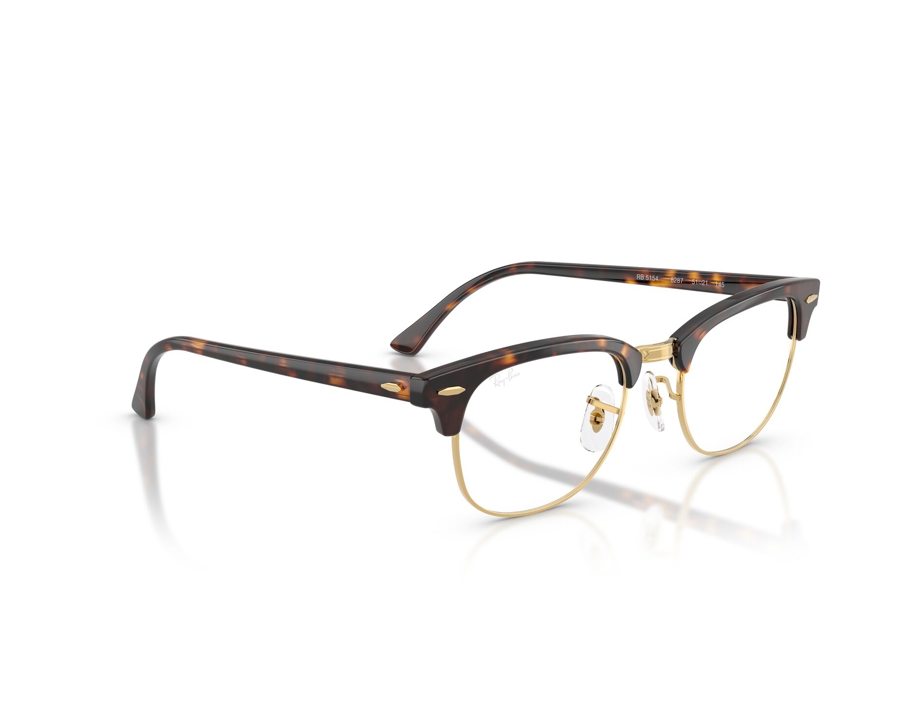 Ray-Ban RX5154 8287 51-21 Brown  360 degree view 3