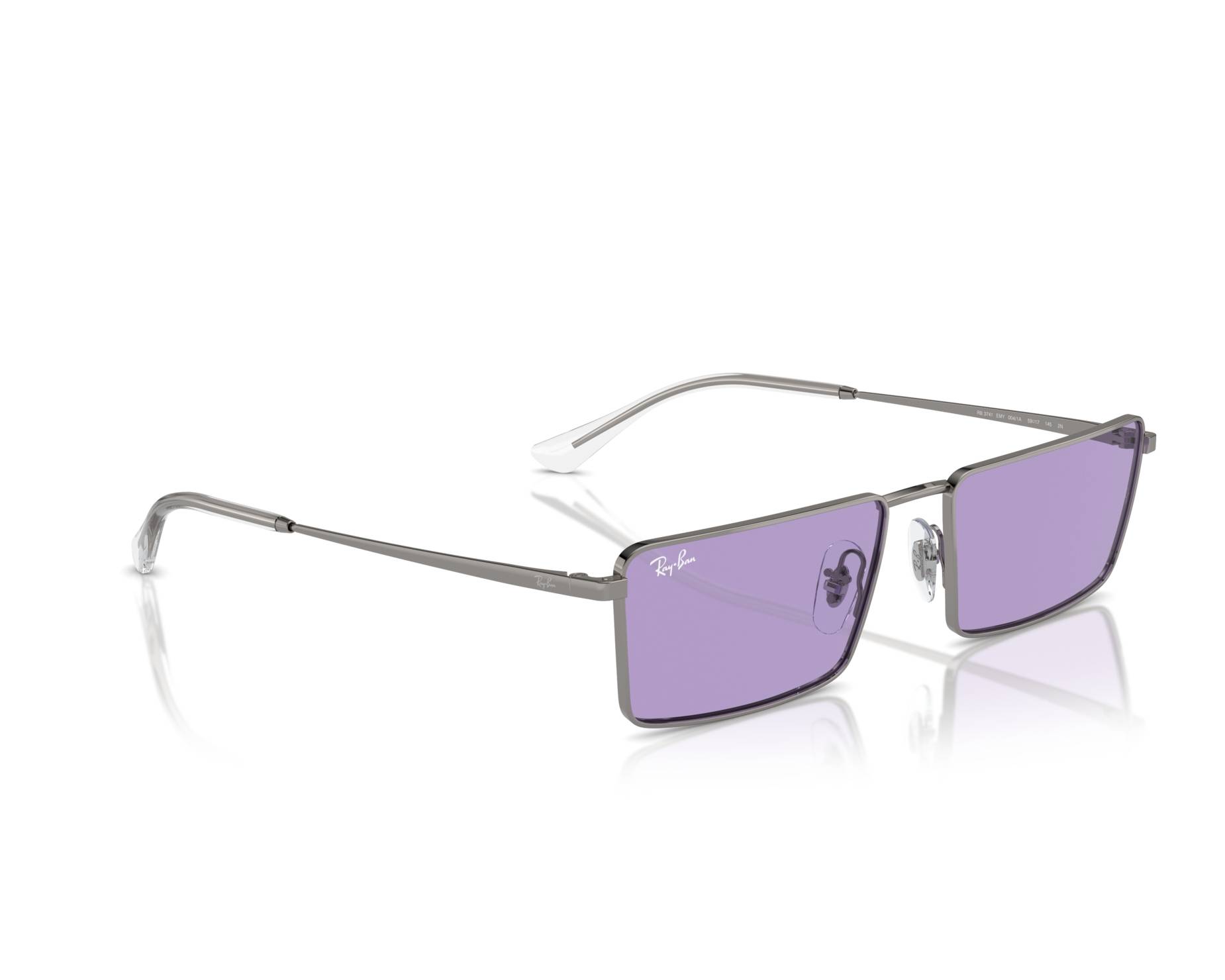 Ray-Ban 紫色レンズ 四角形サングラスRB3741 EMY Ray-Ban Sunglasses Emy RB3741 004/1A