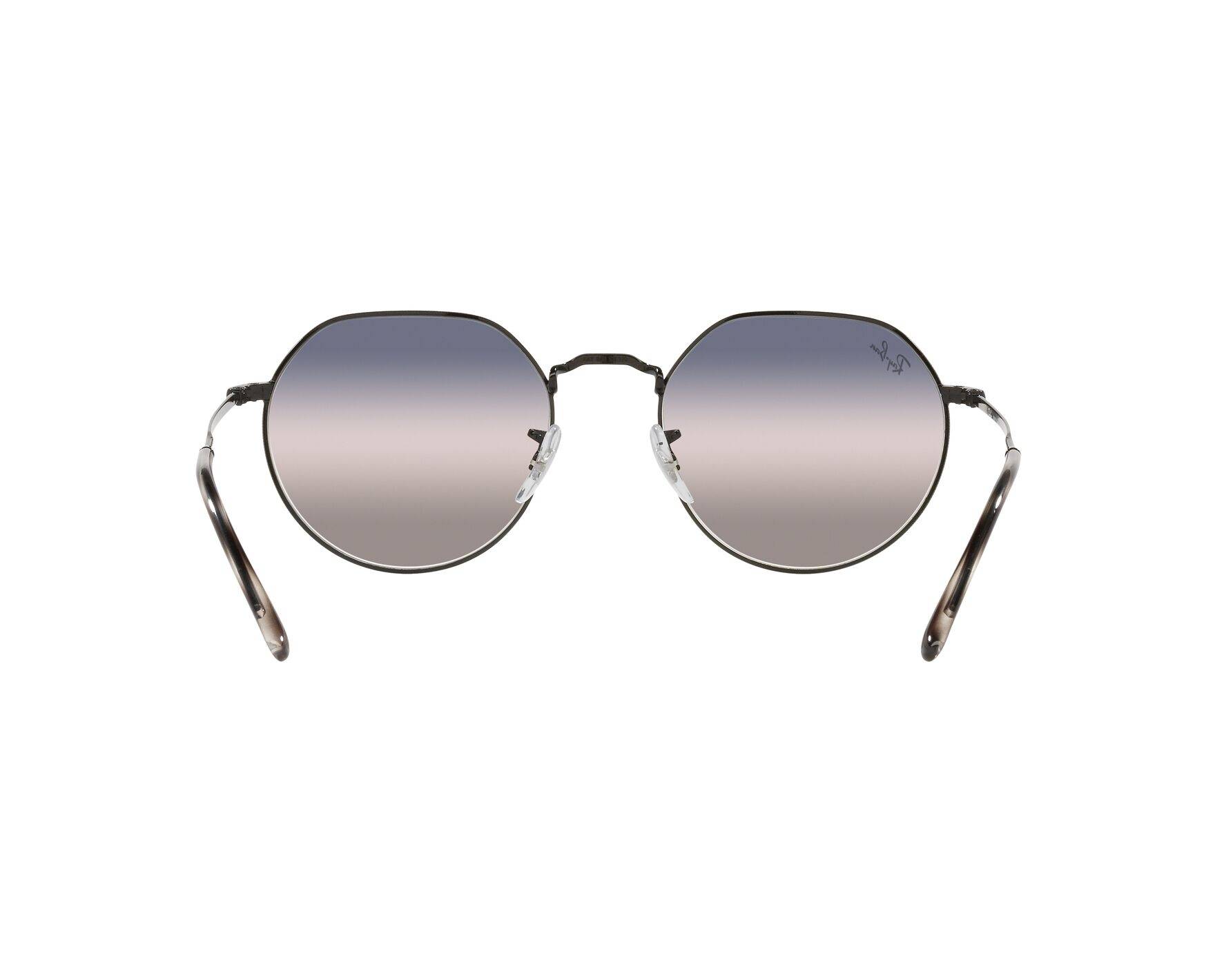 Ray-Ban Jack RB3565 002/GE Black/Pink Gradient Blue Round Sunglasses |  Fashion Eyewear