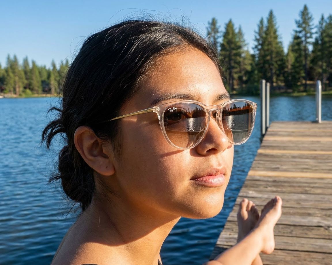 アール(ᵔᴥᵔ)　レディース　GB S Ray-Ban Sunglasses Junior Erika RJ9060S 710813