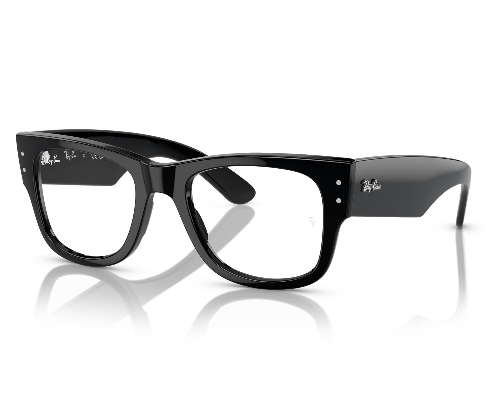 Ray-Ban RX0840V 2000 51-21 Black  360 degree view 7