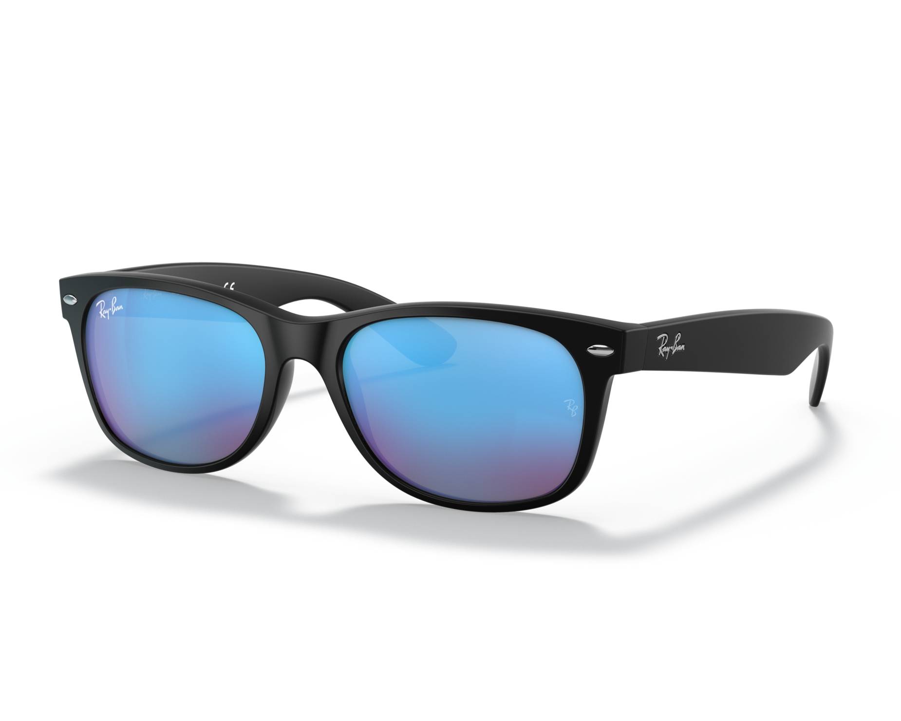 Ray-Ban RB 2132-F NEW WAYFARER サングラス NEW WAYFARER CLASSIC Sunglasses in Black and Light Grey - RB2132F