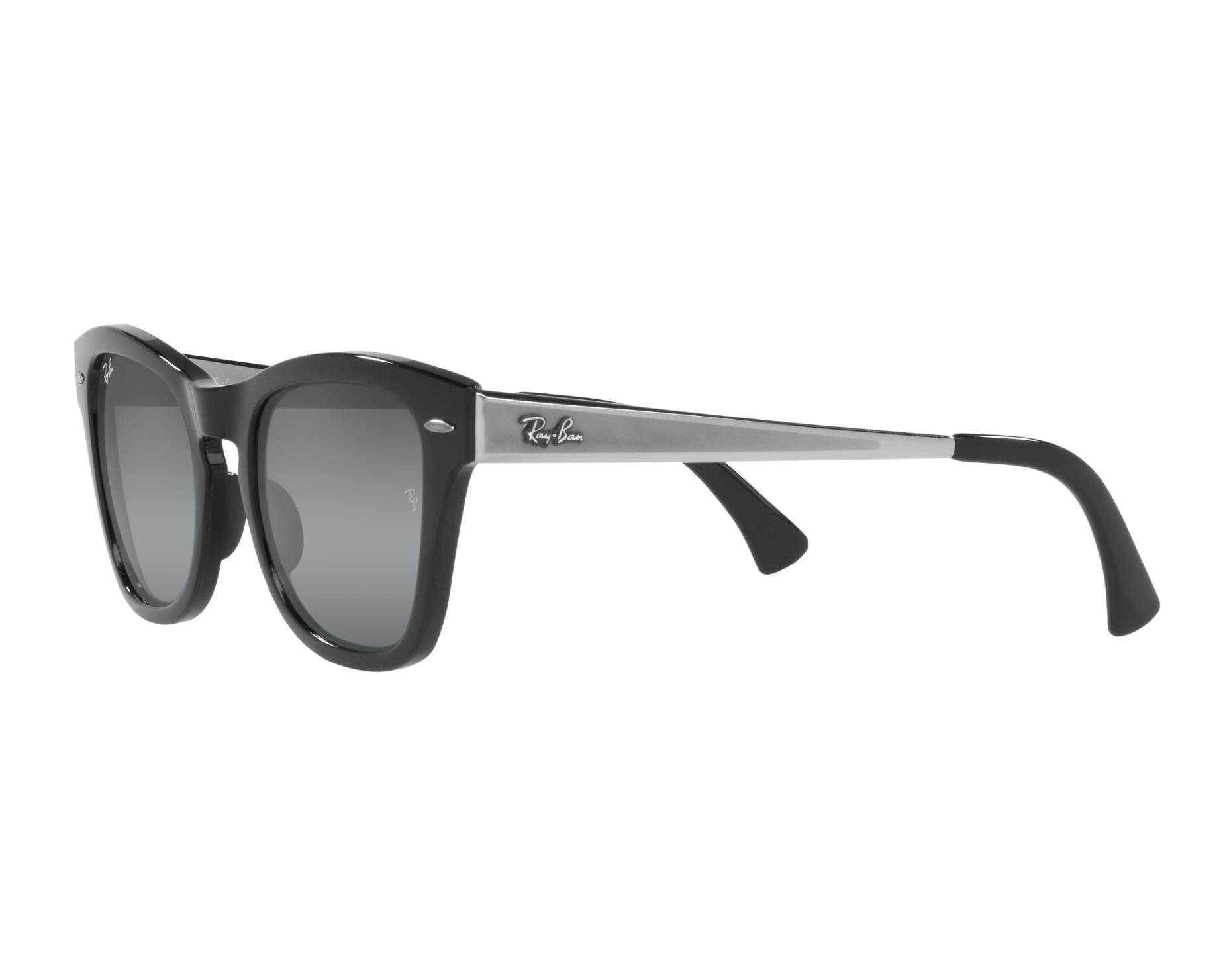Ray-Ban Sunglasses RB0707-S-M 901/G6 Black Silver Cat Eye Frames w/ Blue Lenses Ray-Ban RB 0707SM 901/G6 Nero Lenses Blu vintage  main image 2