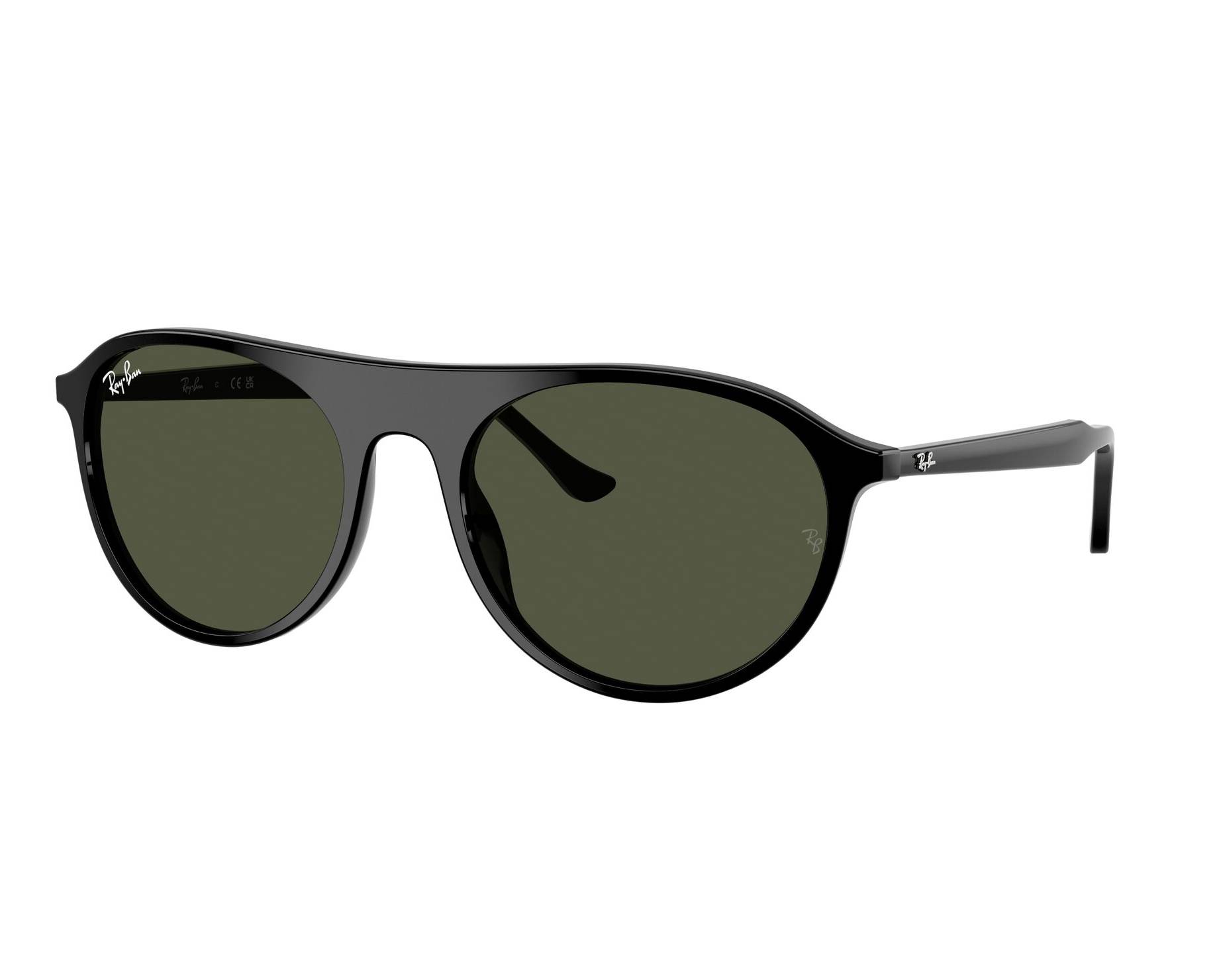 Ray-Ban Sunglasses RB2212 BEATE 901/31 Large Black Wrap Frames with Green Lenses Ray-Ban RB2230 M (53 - 21) with Green lenses and Black frame  main image 3