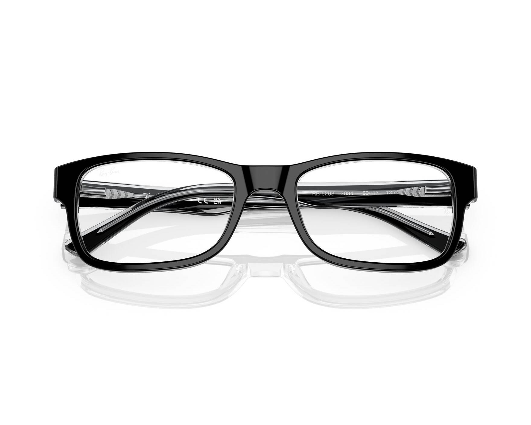 Ray-Ban RX5268 2034 50-17 Black  360 degree view 5