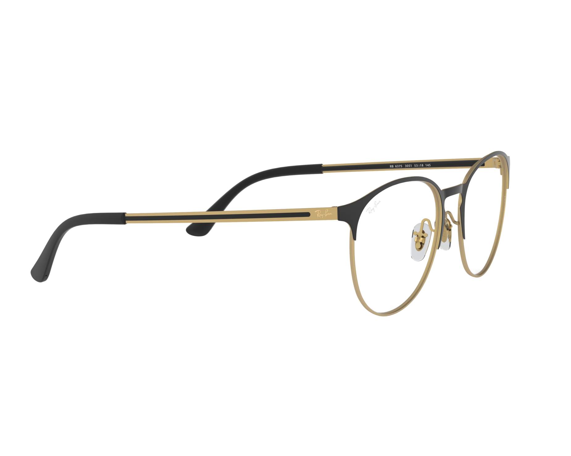 Ray-Ban RX6375 3051 51-18 schwarz  360 degree view 12