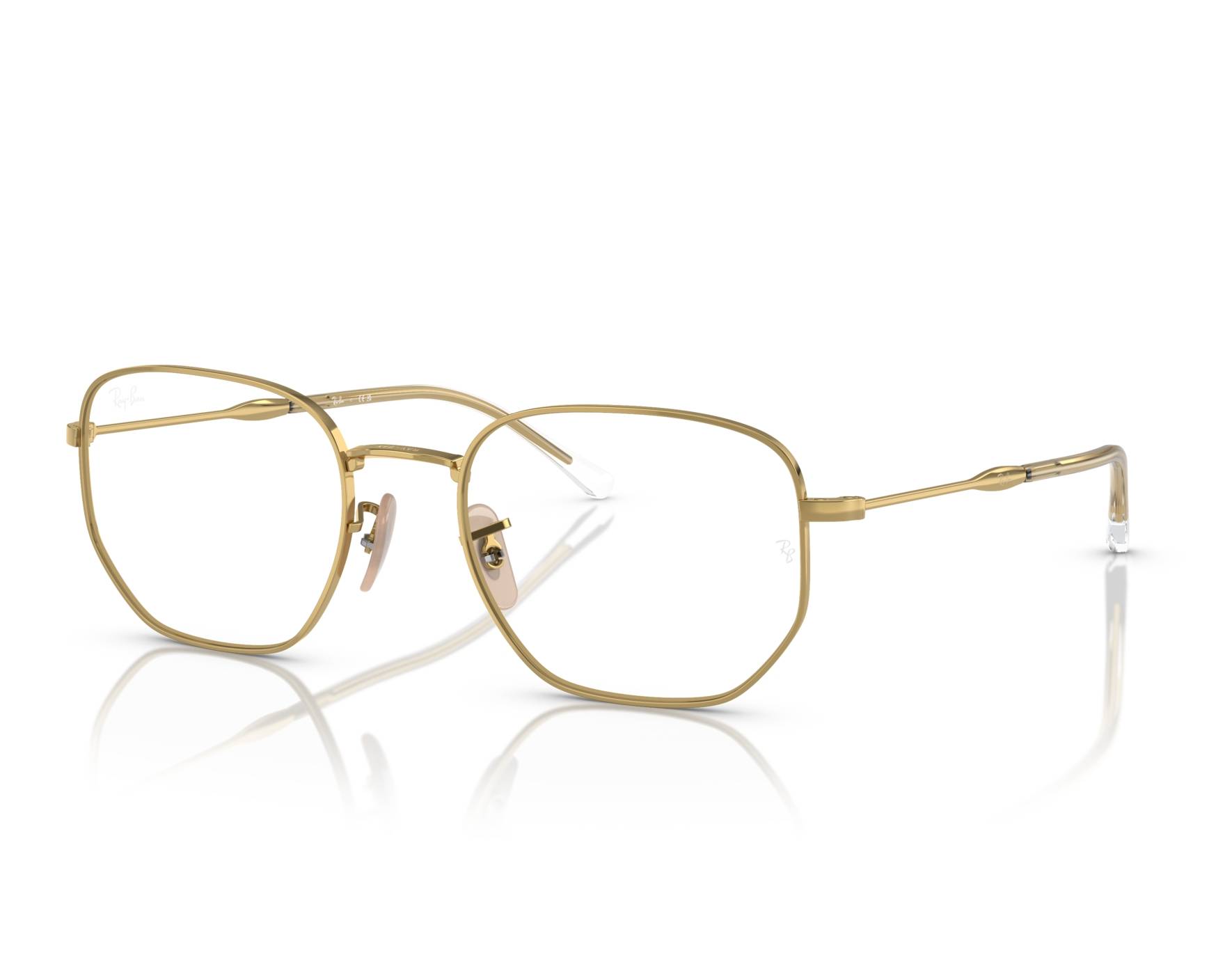 Ray-Ban RX6496 2500 51-20 Gold  360 degree view 7