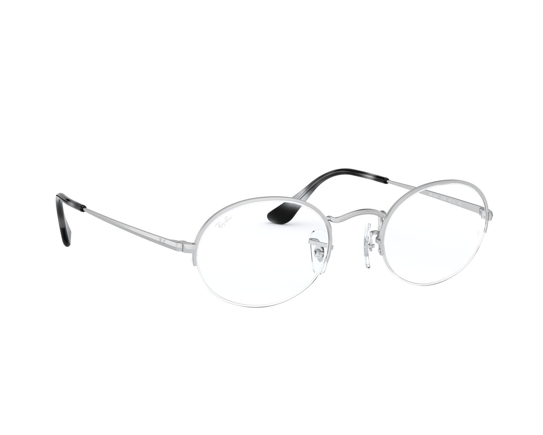 Ray-Ban™ Aviator Gaze RX6589 2538 59 Matte Silver Eyeglasses