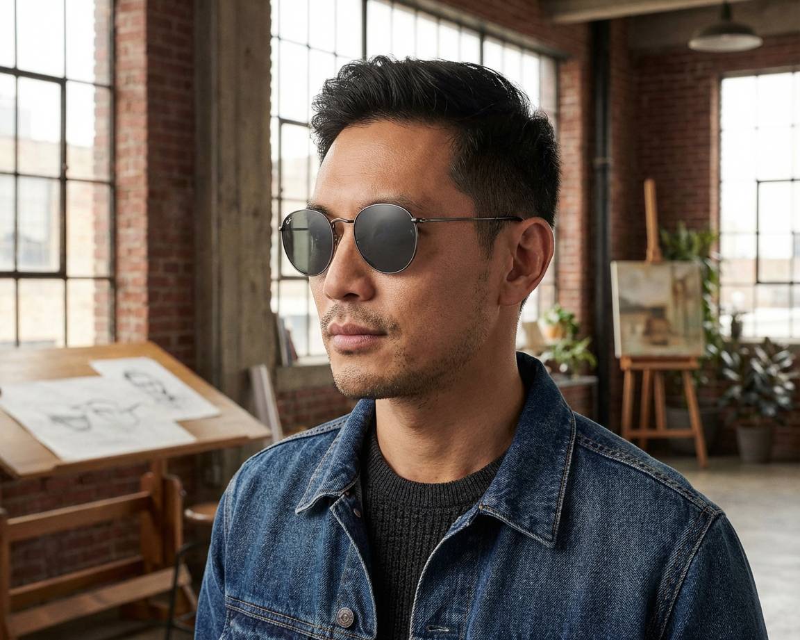Ray-Ban Sunglasses Round Metal RB3447 9229B1