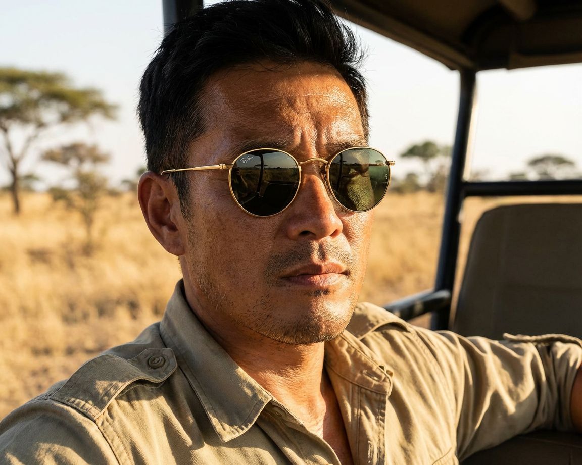 小物 Ray-Ban Round l rb3447n N 001/30 Ray-Ban RB3447 Round Metal S (50 - 21) with Green lenses and Gold