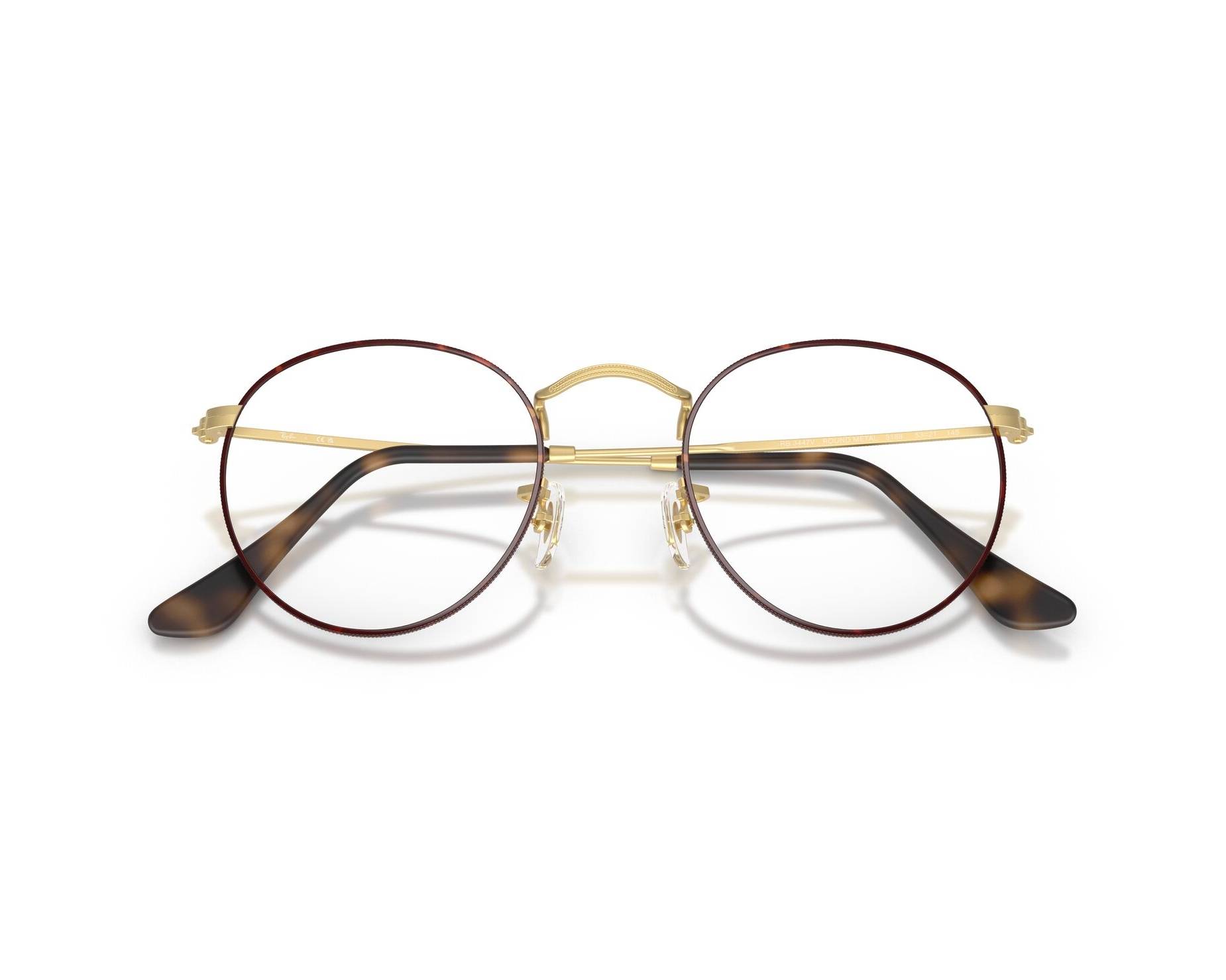 Ray-Ban ラウンドフレームメガネ ケース付き 145mm Ray-Ban Glasses Round Metal RX3447V 3188