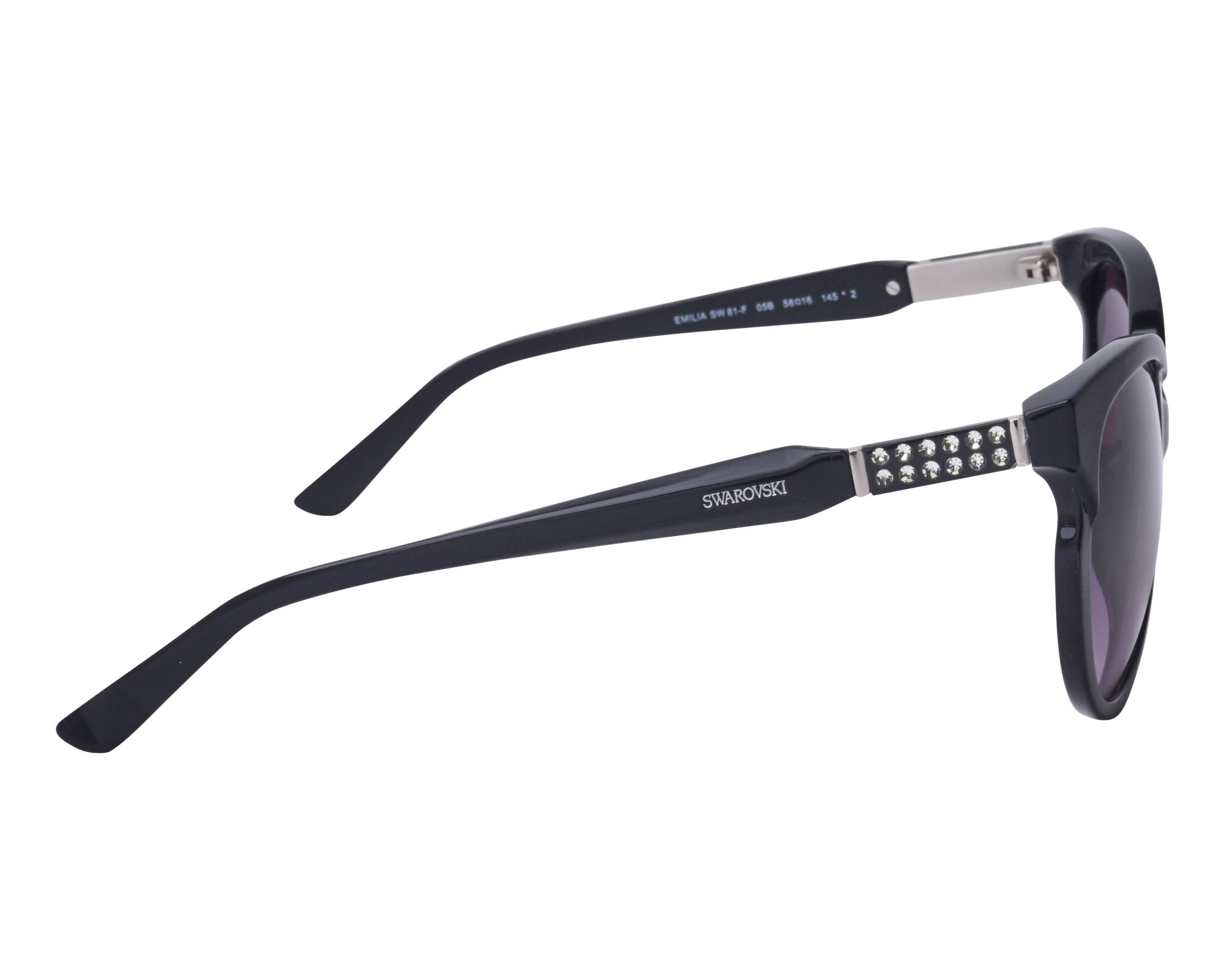 Swarovski SK-0081-F 05B 58-16 schwarz schwarz side view