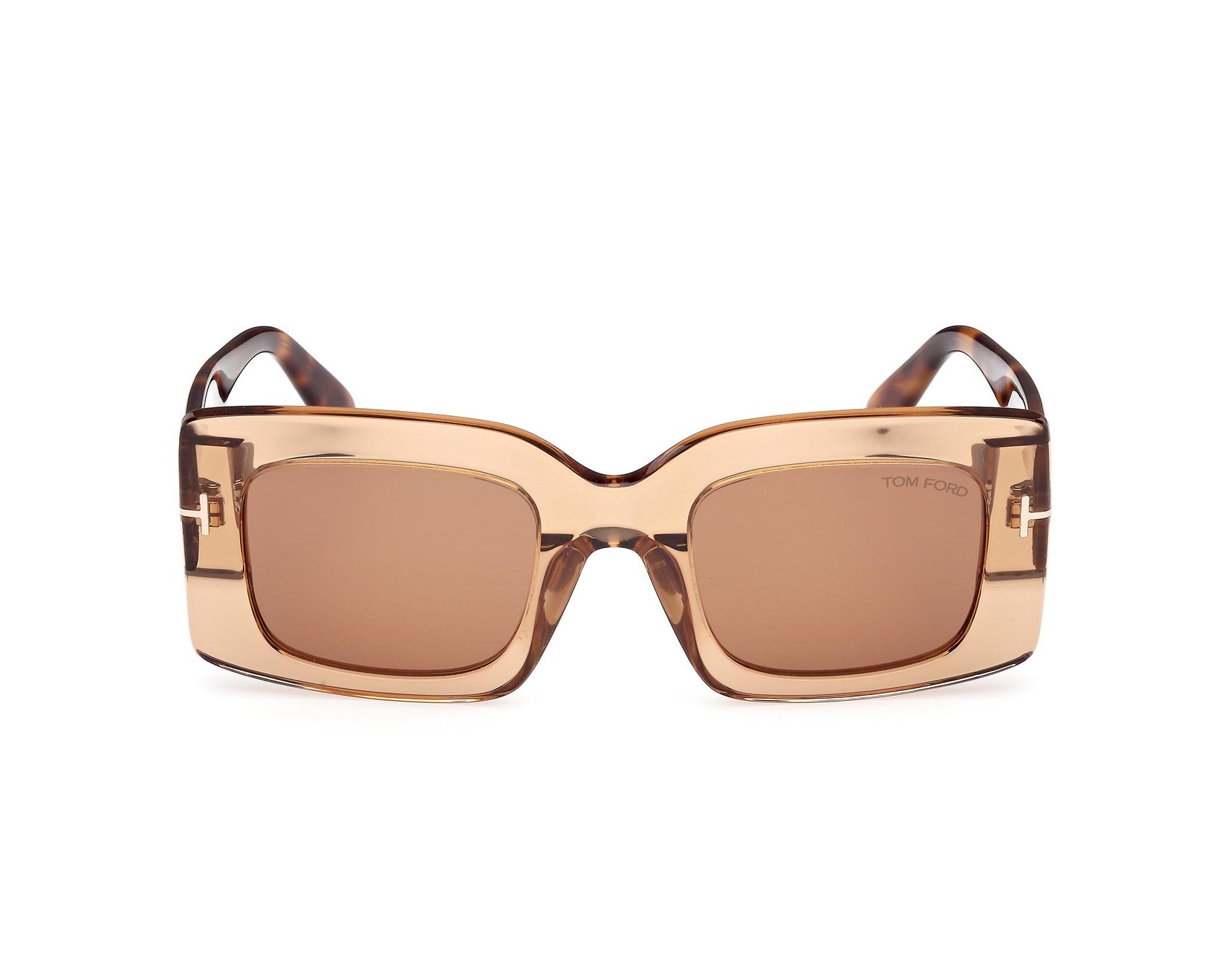 NITB Tom Polarized Ford Brown Oversized Sunglasses with Gradient Lenses Tom Ford Icon Sunglasses FT1329 52F Dark Havana - eye-oo.com main image 4