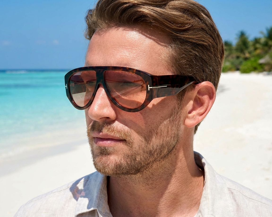 Tom Ford FT1044-S 52S 60-12 Marron Or other view