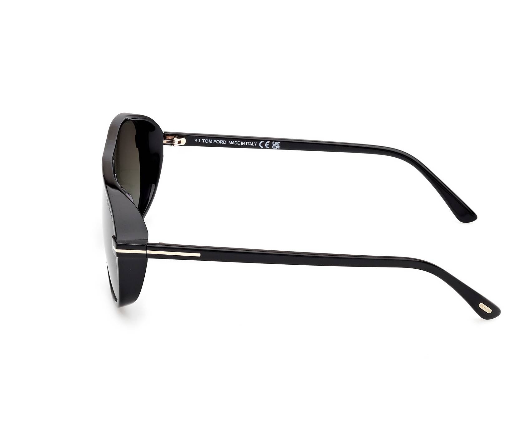 Tom Ford FT1208 01B - Black  profile view