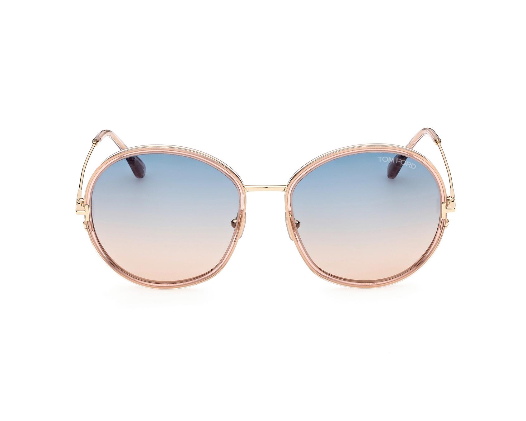 Tom Ford Gold Frame Sunglasses with Pink Gradient Lenses Tom Ford Jake Metal Rimless Sunglasses (Rose Gold) – Union 22 main image 2