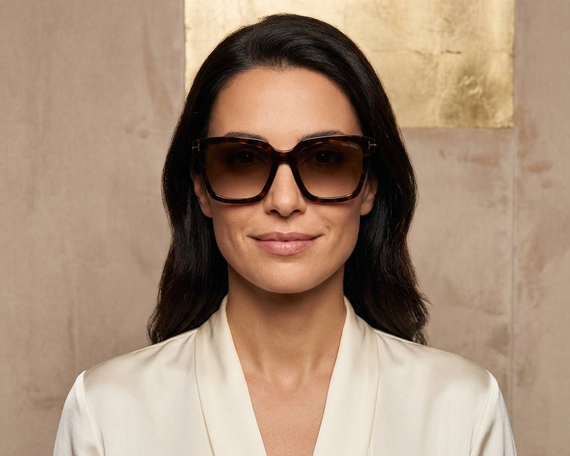 Tom Ford FT-0952-S 52F 55-19 Havana Gold other view