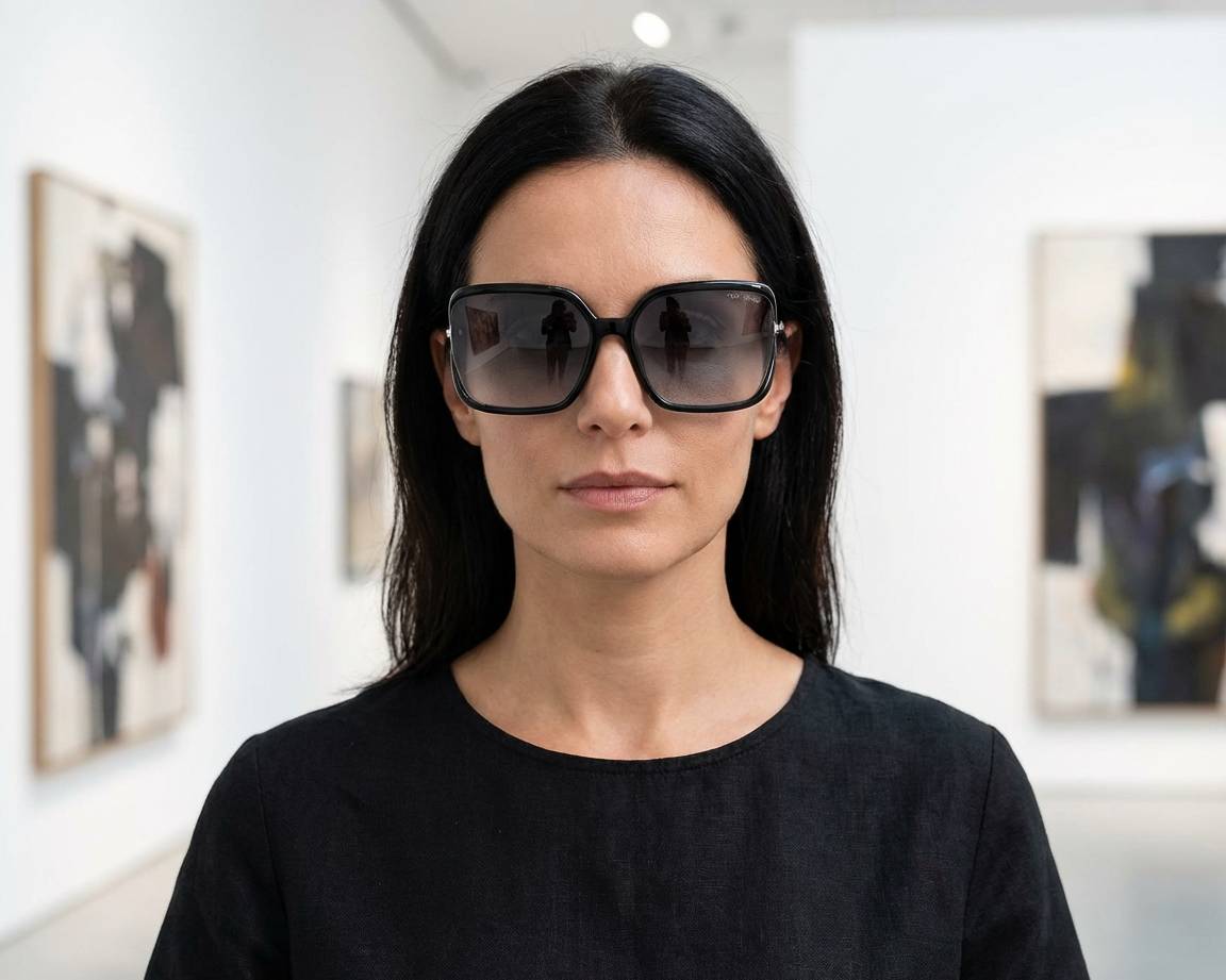 NWT Tom Ford FT1089 Black Square 60mm Sunglasses Tom Ford Women main image 2