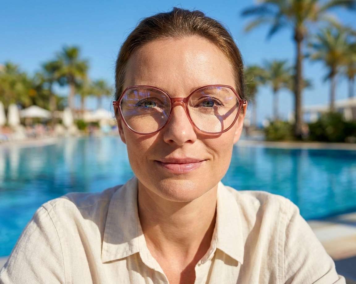 Tommy Hilfiger TH-2058 35J 54-16 Pink  360 degree view 6